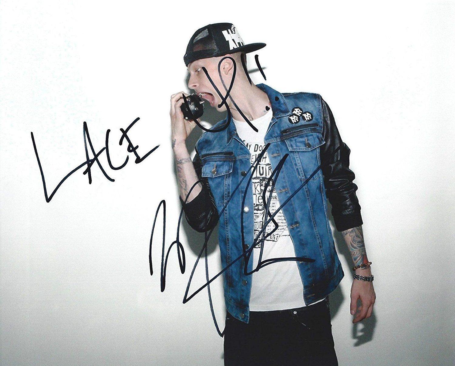 1500x1206 Machine Gun Kelly MGK reprint signed Lace Up photo RP at Amazon's