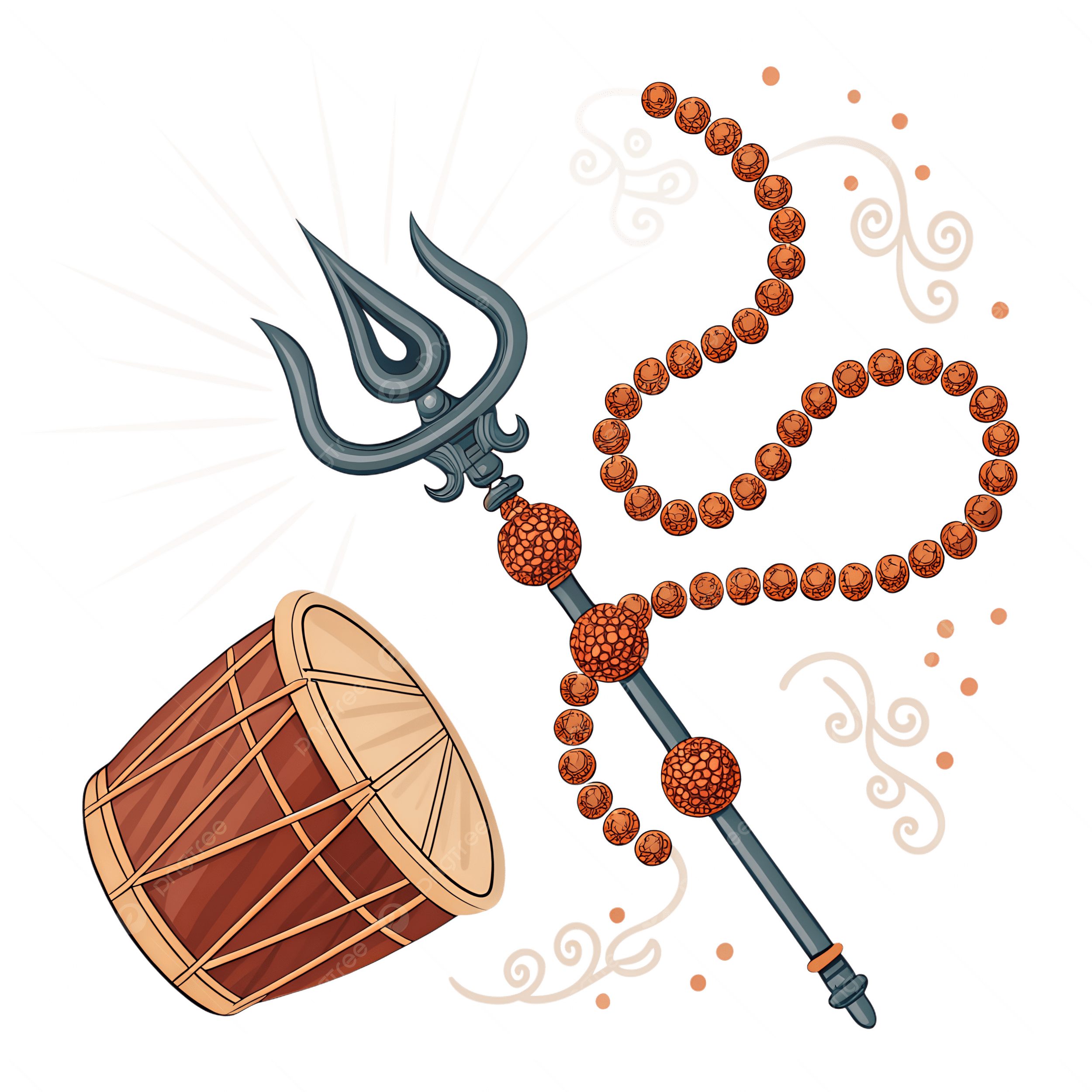 2500x2500 Lord Shiva Trishul And Damru Symbol Icon, Shiva Trishul, Damru Icon, Mahadev Symbol PNG Transparent Image and Clipart for Free Download