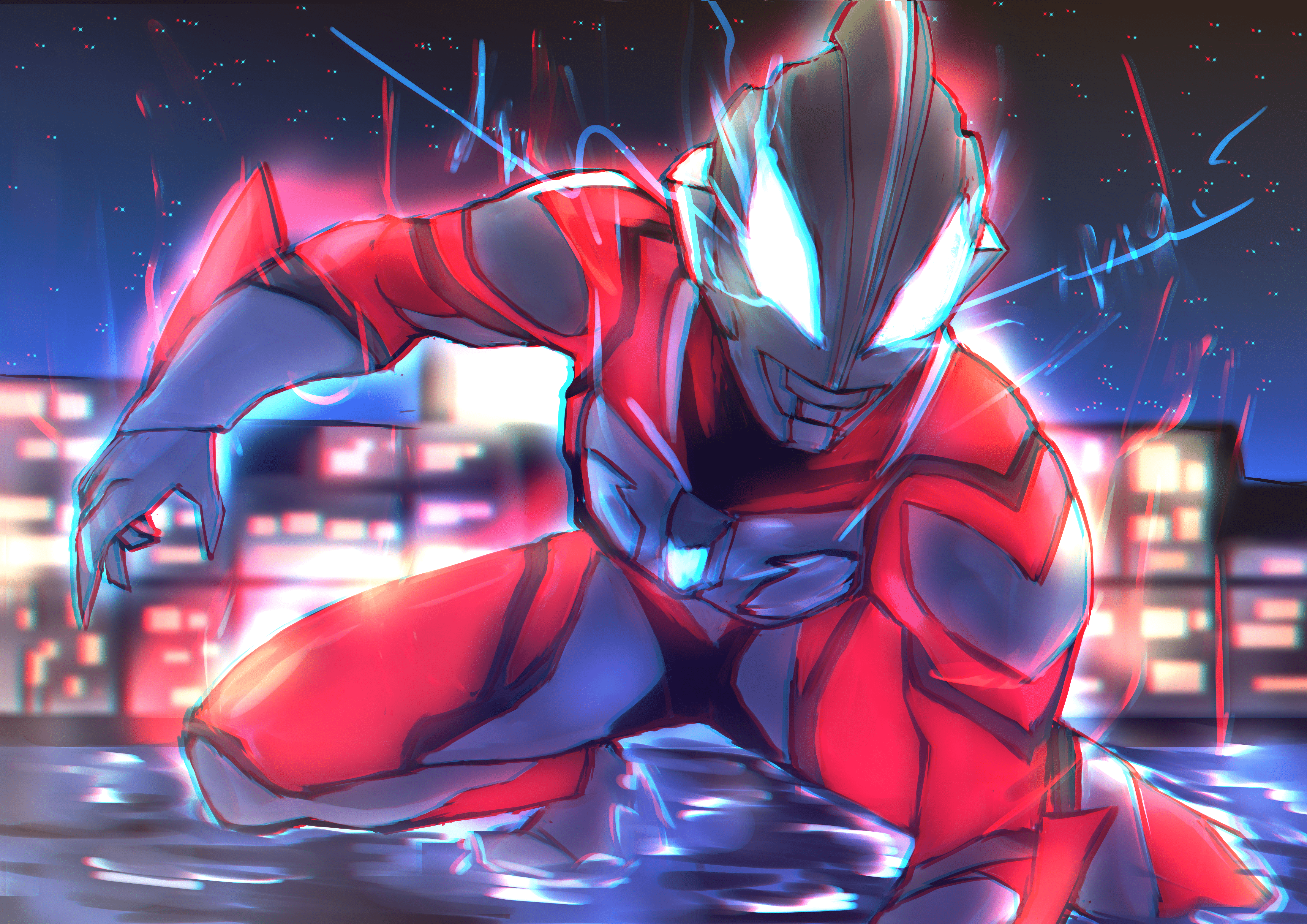 7015x4960 Download Anime Ultraman (DC Comics) 4k Ultra HD Wallpaper by パオさん(ALMIGHTY)x4960