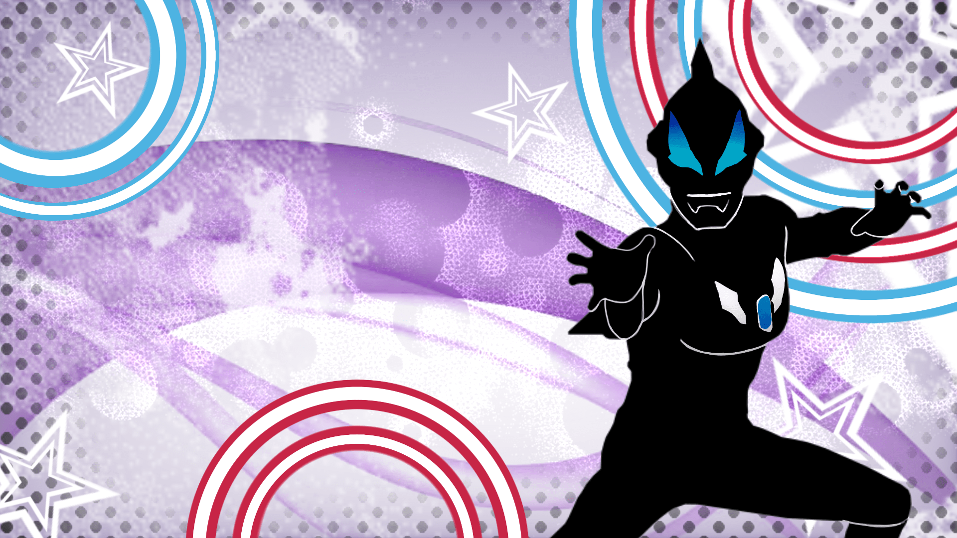 1920x1080 Ultraman Geed Wallpaper in Frutiger Metro Style