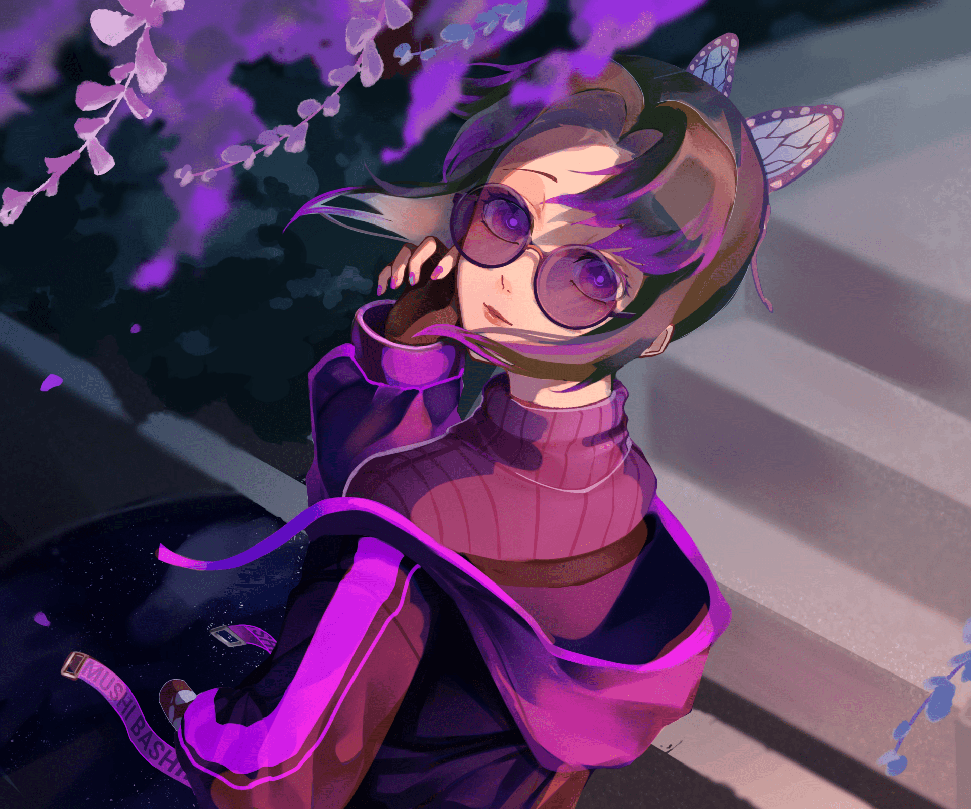 1920x1600 Neon Violet Shinobu Kochou