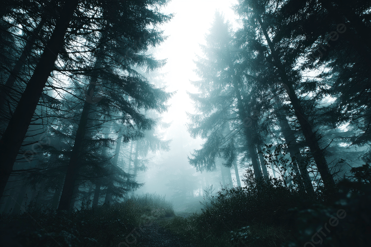 1200x800 A Dark Foggy Forest With Tall Trees Creating An Eerie And MysteriousÂ Atmosphere, Dark, Foggy, Forest Background Image And Wallpaper for Free Download