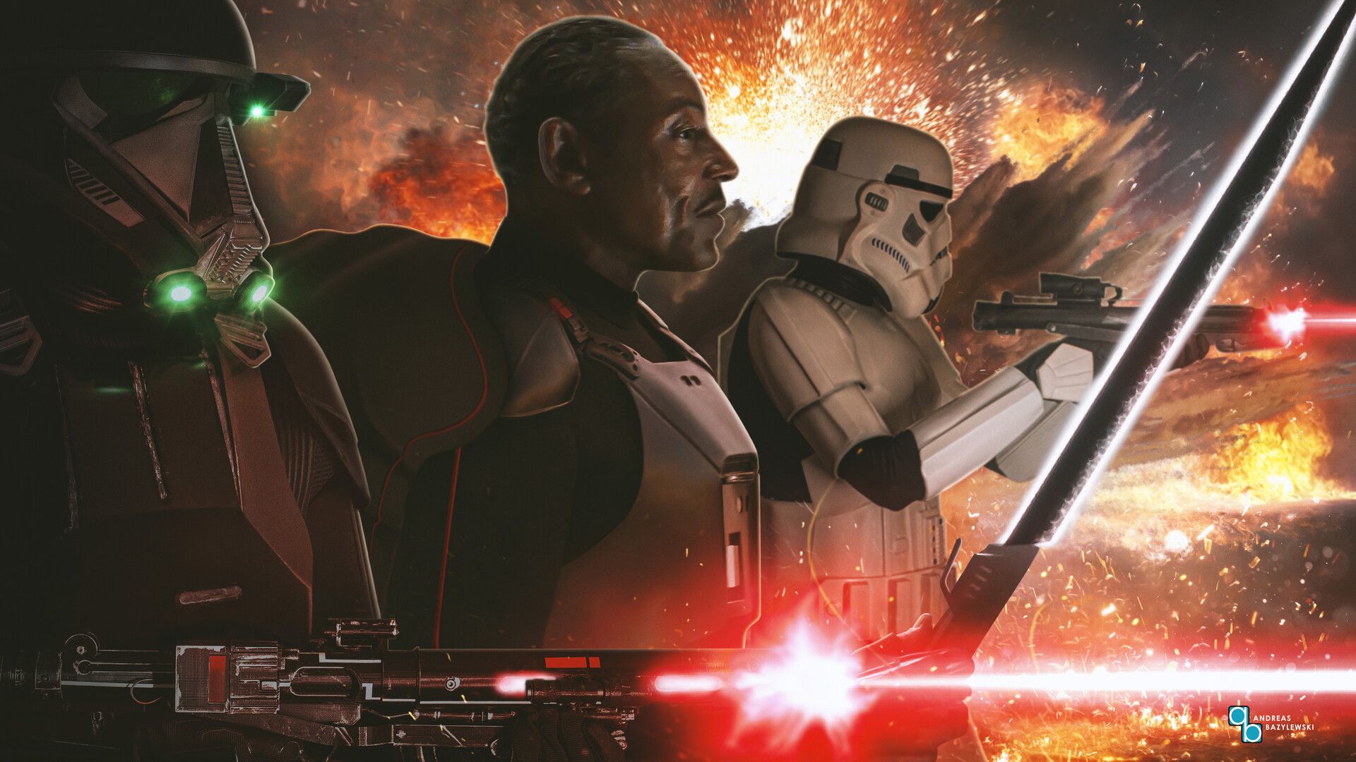 1920x1080 Andreas Bazylewski Mandalorian: Moff Gideon & the Remnants