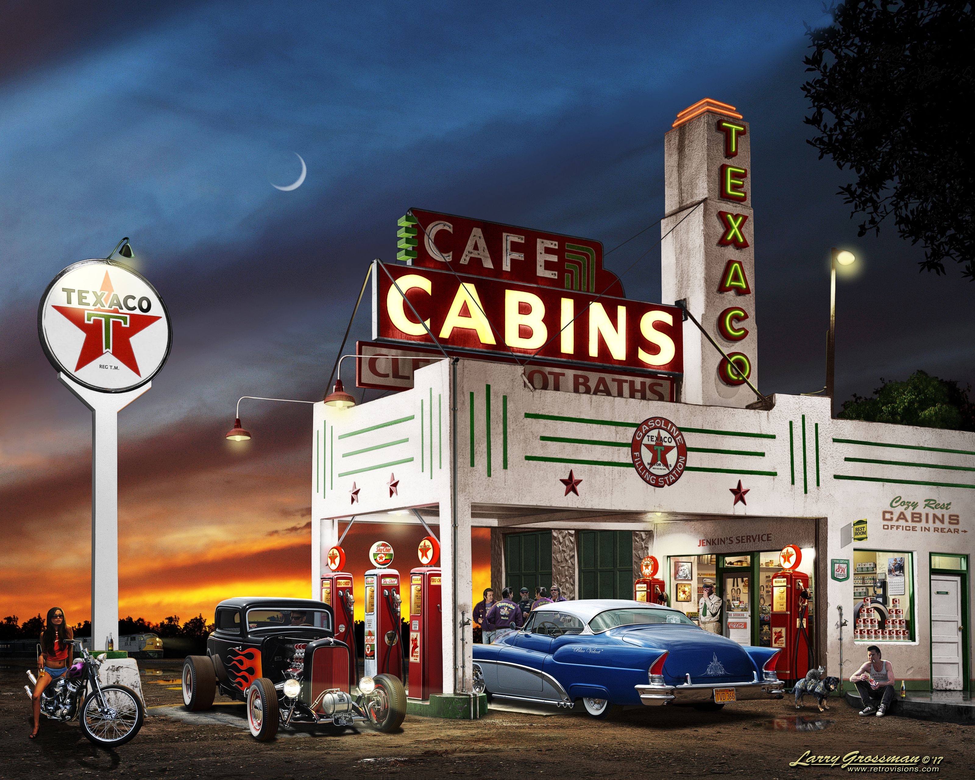 3200x2560 Jenkin's Texaco Wall Mural