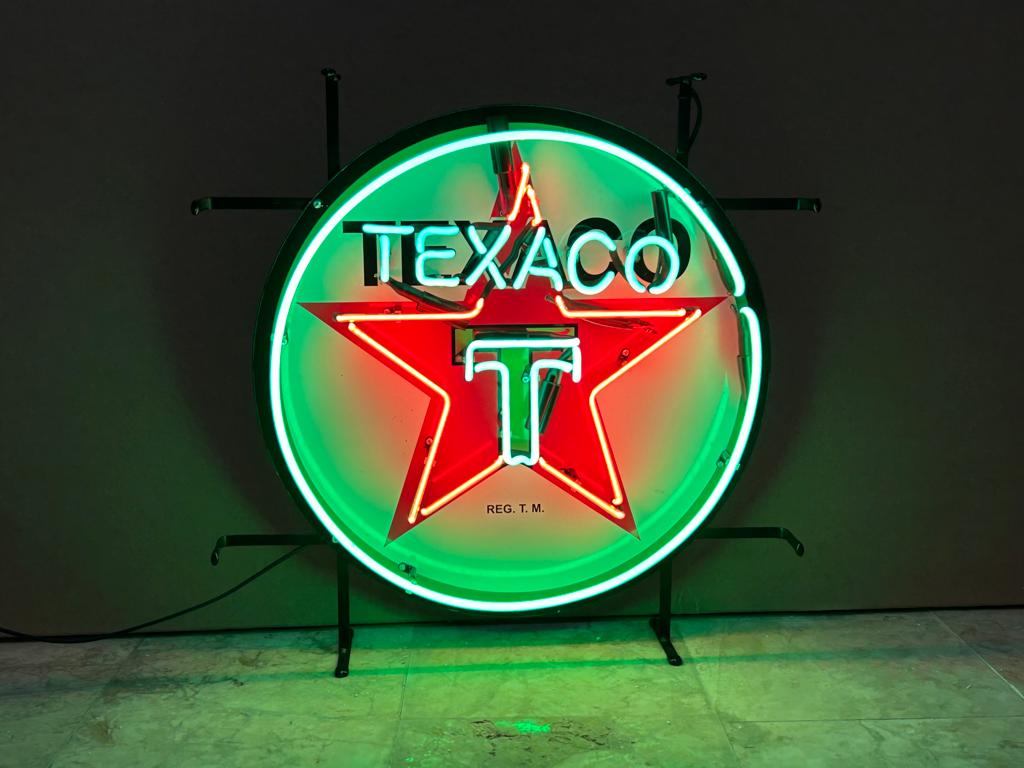 1024x768 Texaco neon sign 60x60 cm Auction value the future in net auctions
