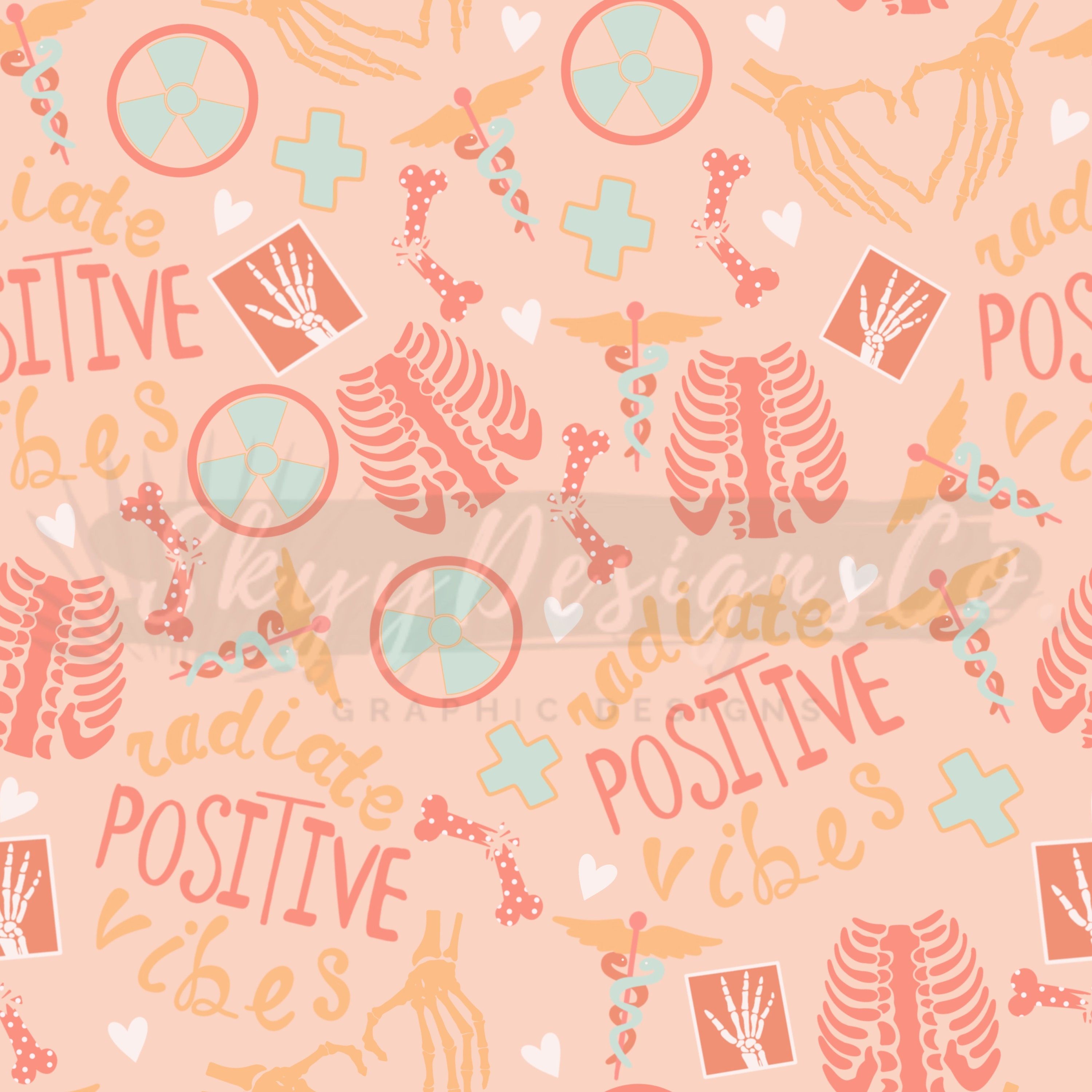 3000x3000 Radiologist Seamless Pattern For Medical, X Ray Tech Pattern Paper Digital Download