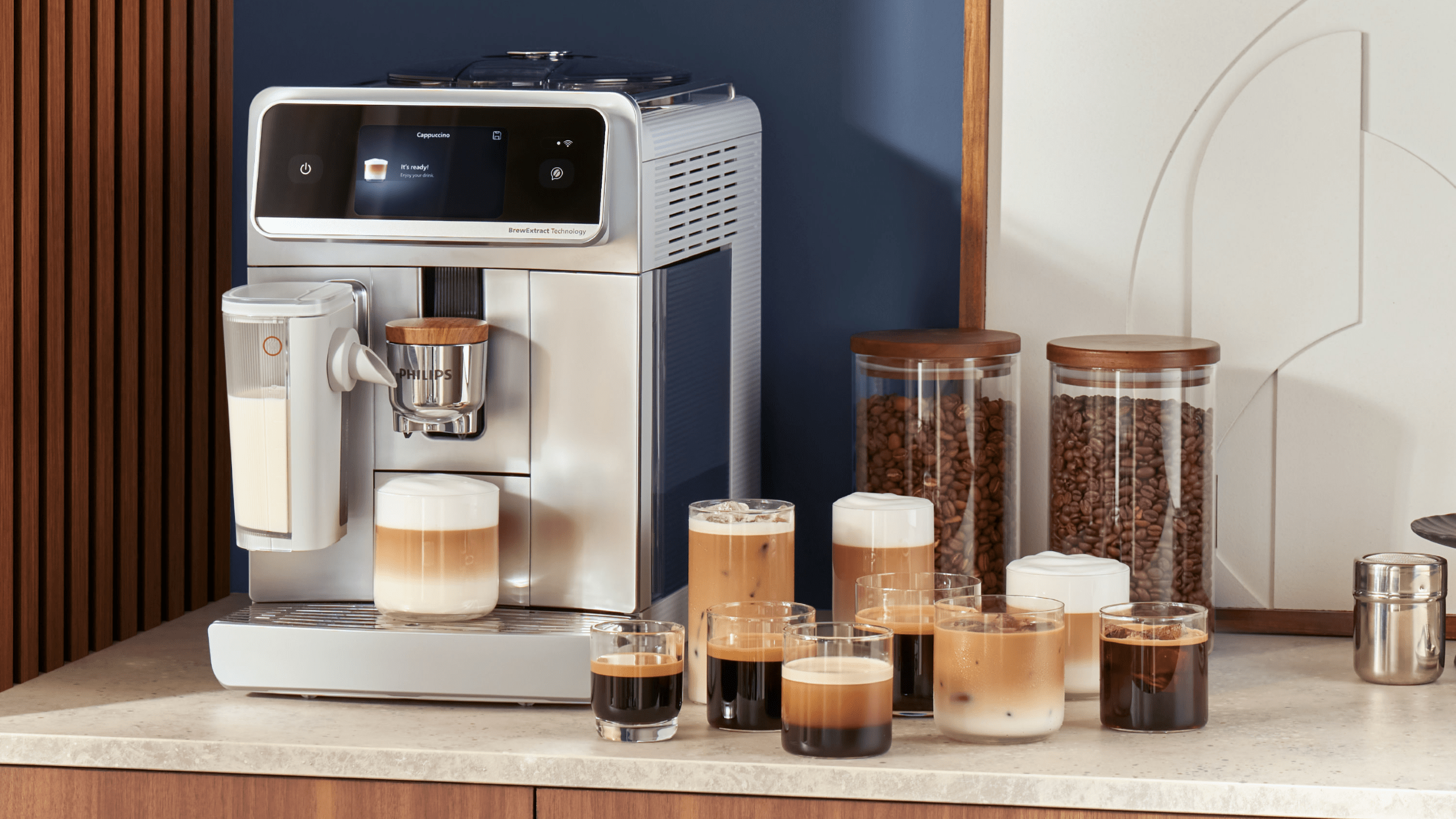 2560x1440 Philips just launched a new coffee maker with a 'conversational' virtual assistant to make sure your cappuccino is just right