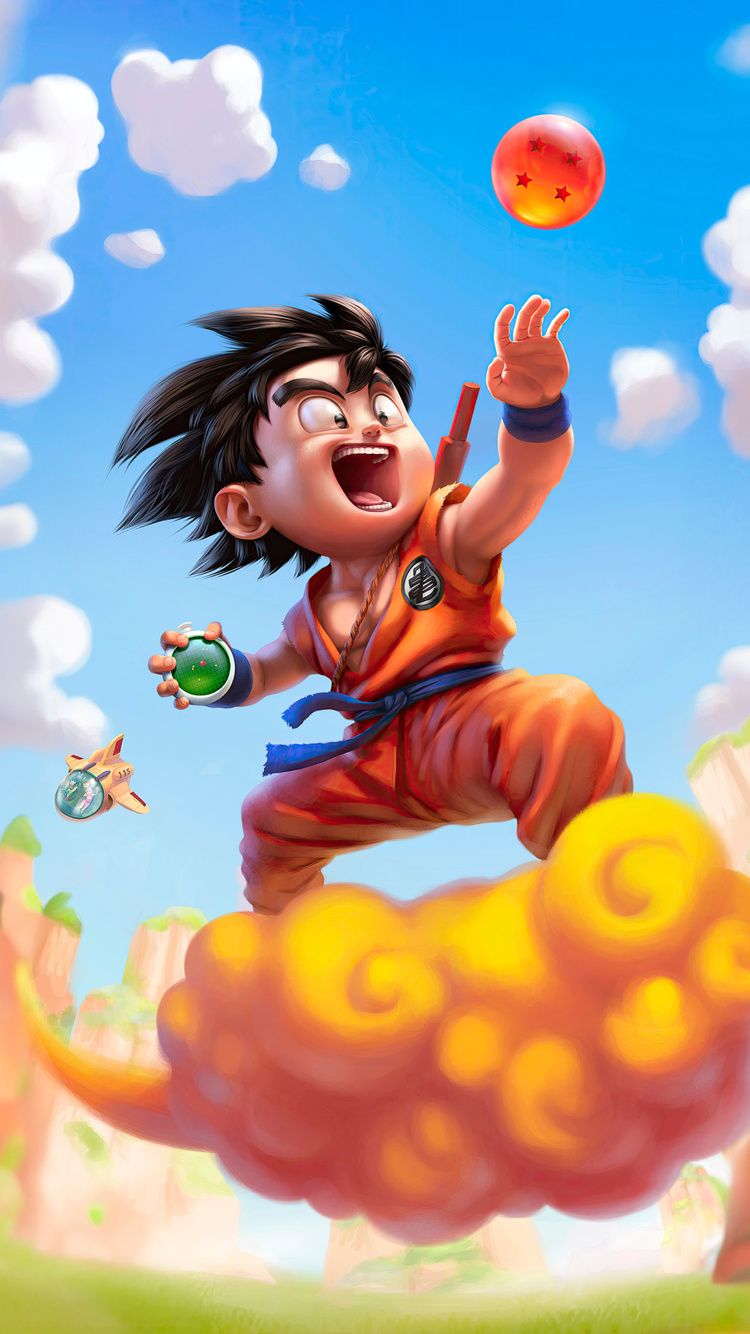 750x1334 Little Goku iPhone iPhone 6S, iPhone 7 , HD 4k Wallpaper, Image, Background, Photos and Picture