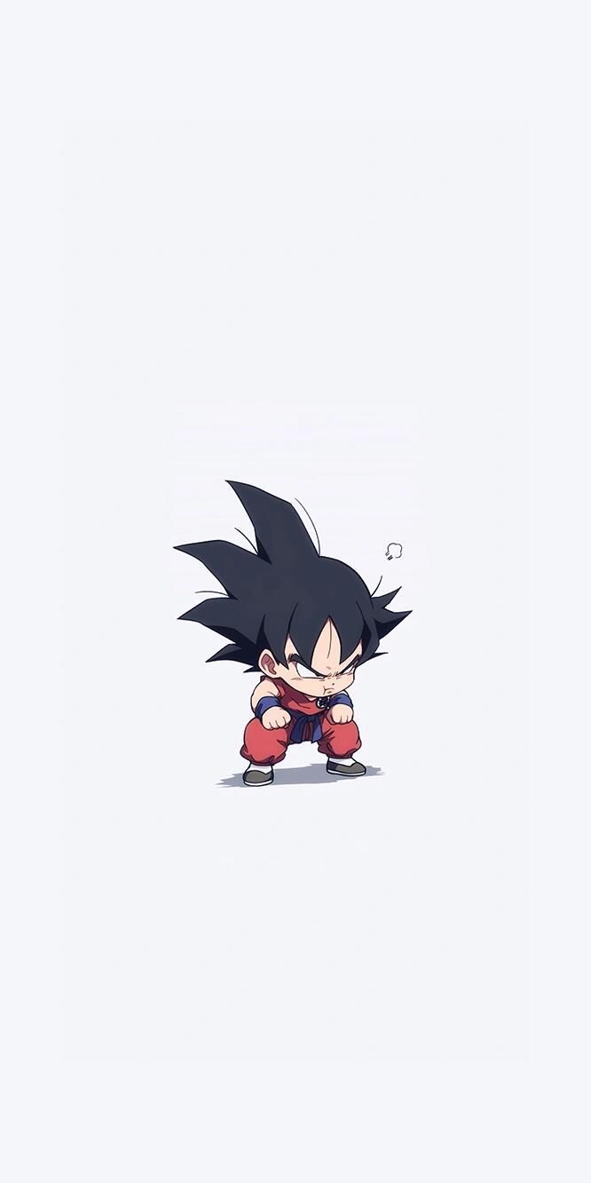 666x1332 Goku cute wallpaper. Simple dragon ball wallpaper, Small goku wallpaper, Dbz