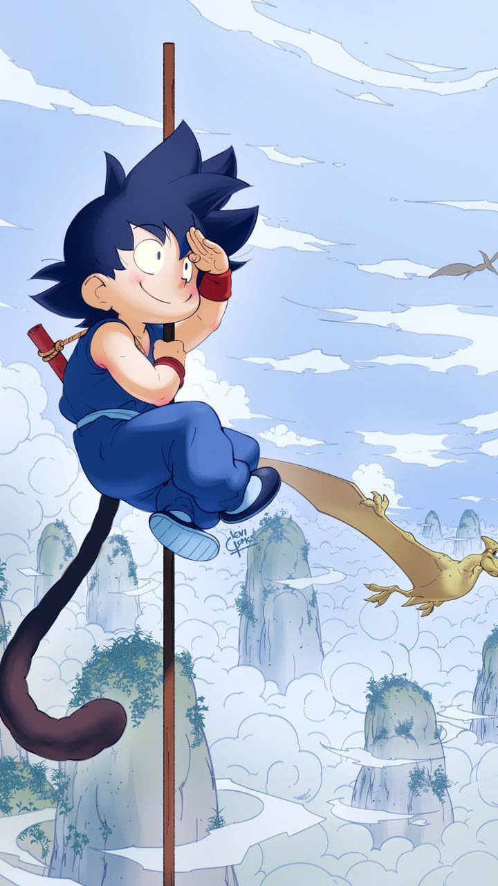 720x1280 Goku Cute Wallpaper