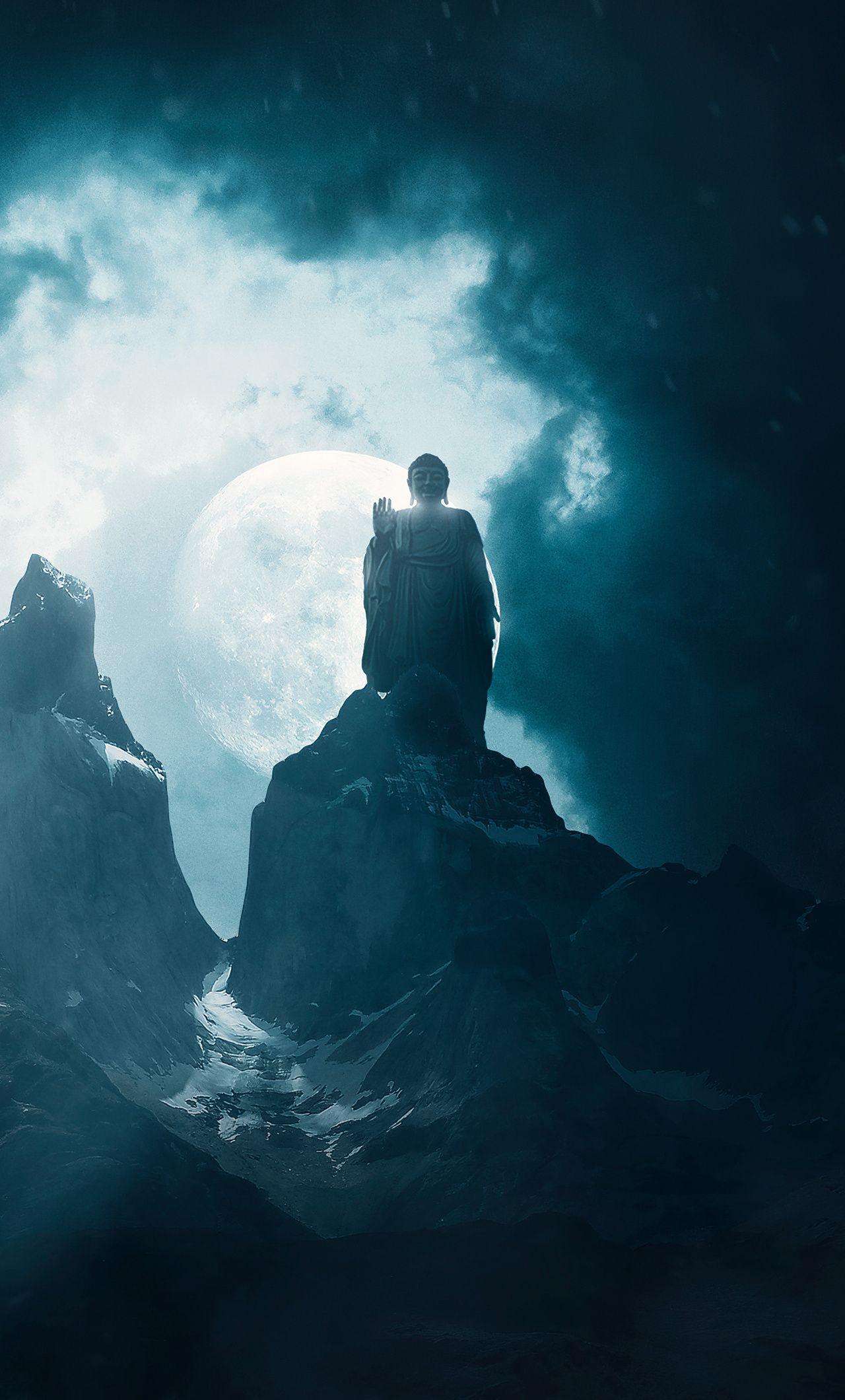 1280x2120 Buddha Monk Enlightment 5k iPhone HD 4k Wallpaper