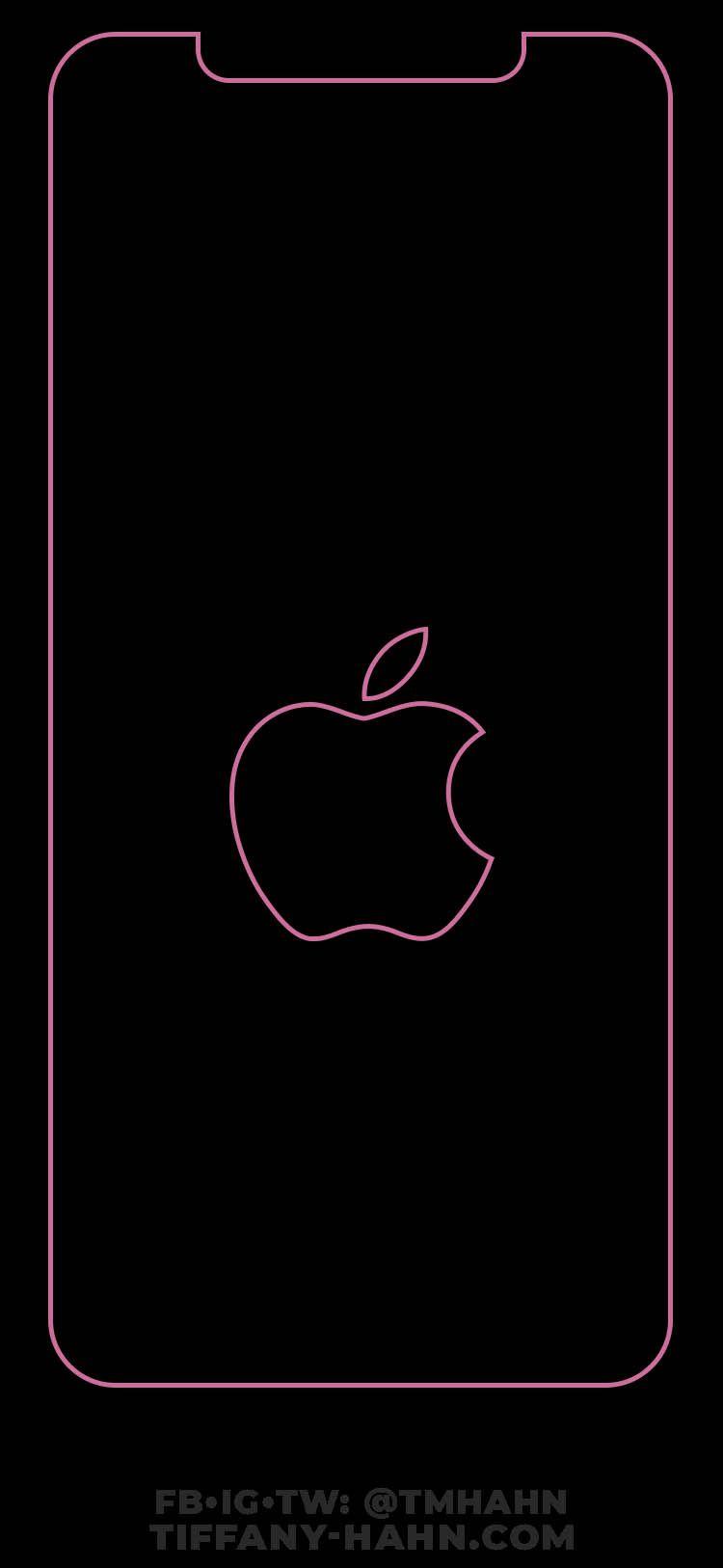 750x1626 iPhone XS Max Wallpaper Black Outline Screen. iPhone homescreen wallpaper, Homescreen iphone, Lock screen wallpaper iphone
