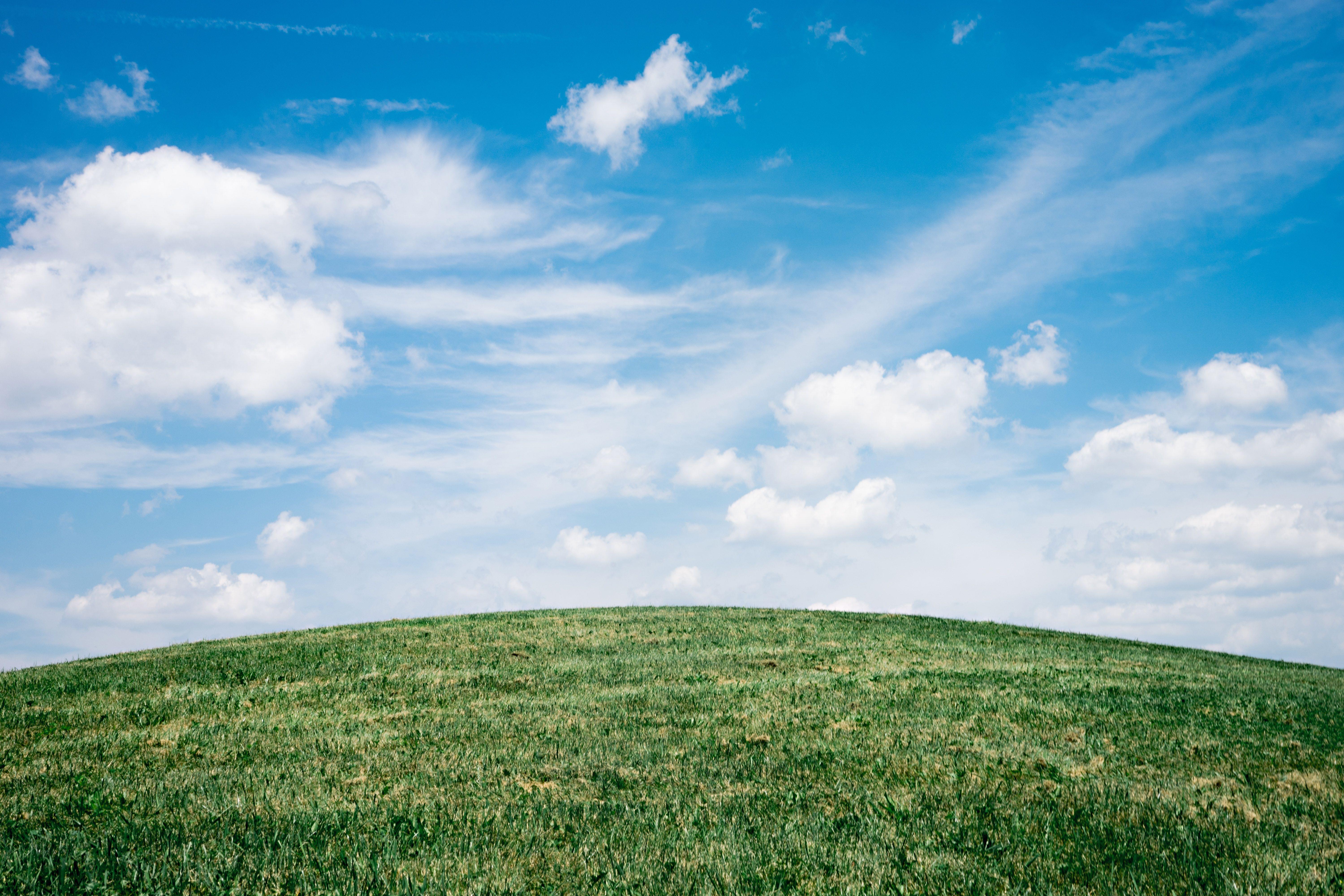 6000x4000 6000x4000 #outdoor, #hill, #cloudy, #blue sky, #Free