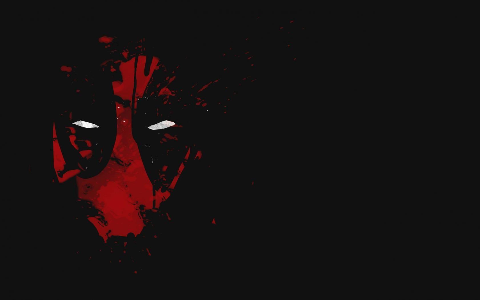 1680x1050 Cool Deadpool Wallpaper with Red Abstract Mask with White Eyes in Dark Background (27 Pics) Wallpaper. Wallpaper Download. High Resolution Wallpaper