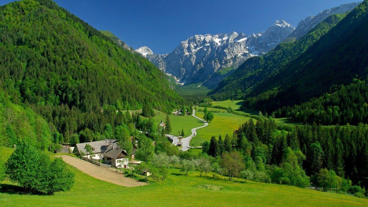 1280x720 Mountains Serpentines Slovenia wallpaper. Mountains Serpentines