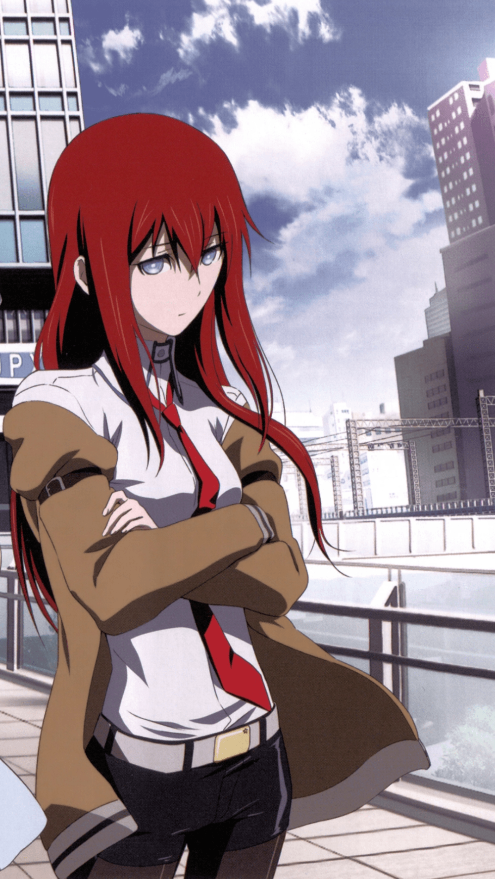 1000x1777 Makise Kurisu Phone Wallpaper
