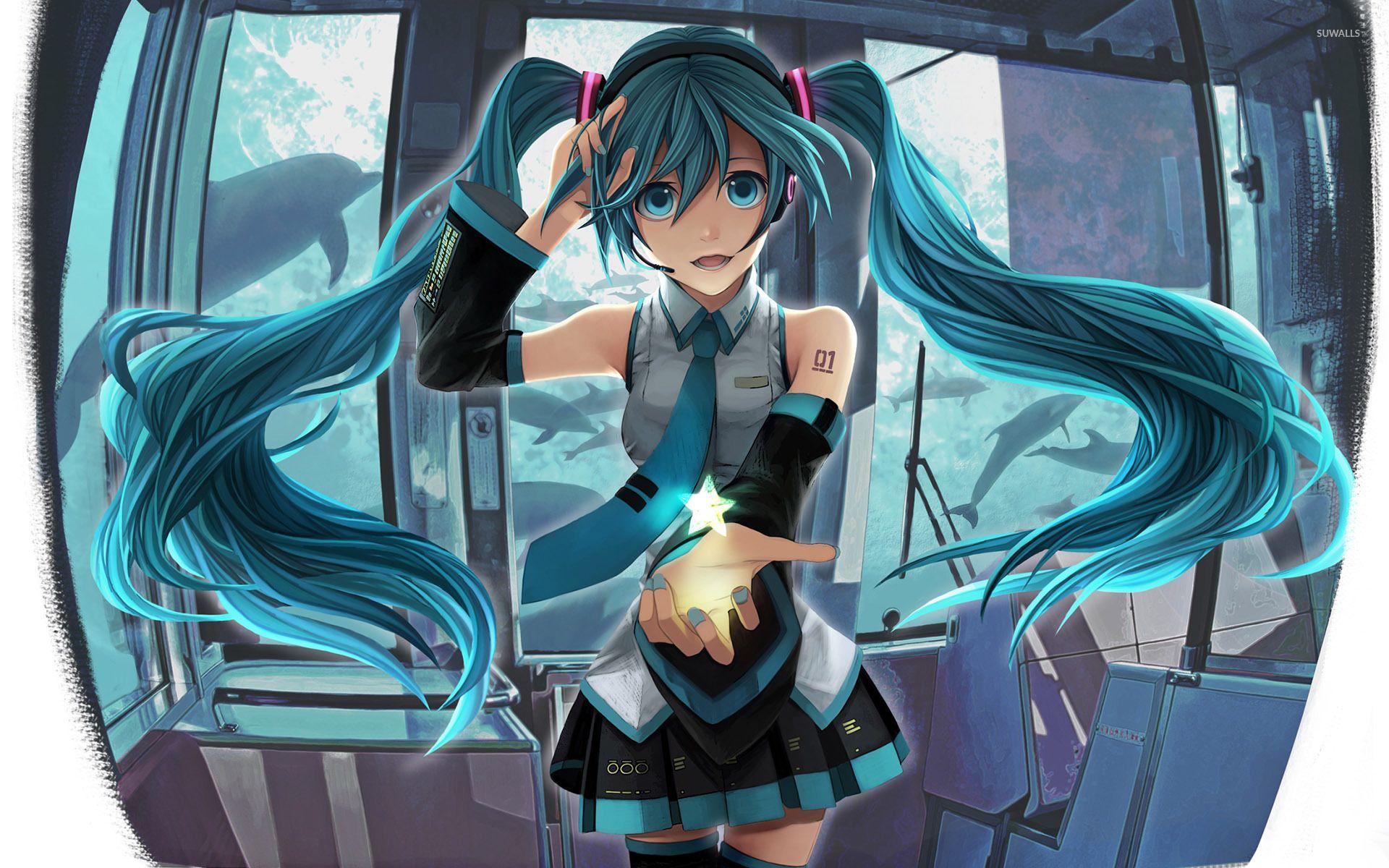 1920x1200 Hatsune Miku - Vocaloid [13)
hình nền - Hình nền anime