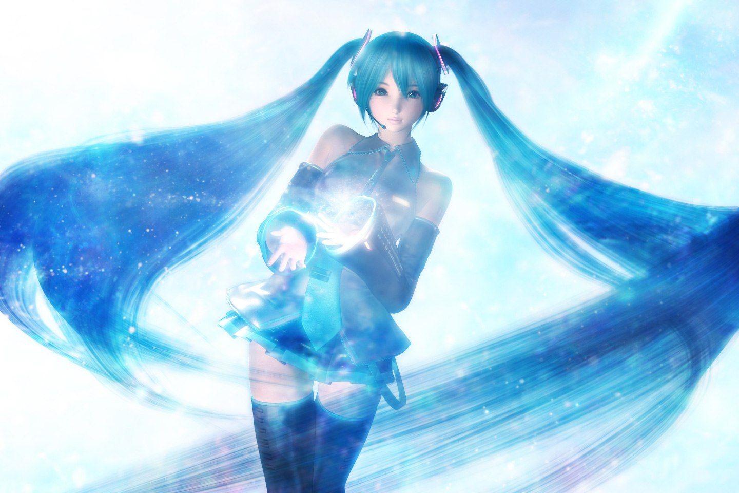 1440x960 3D hatsune miku hinemaru vocaloid. konachan.