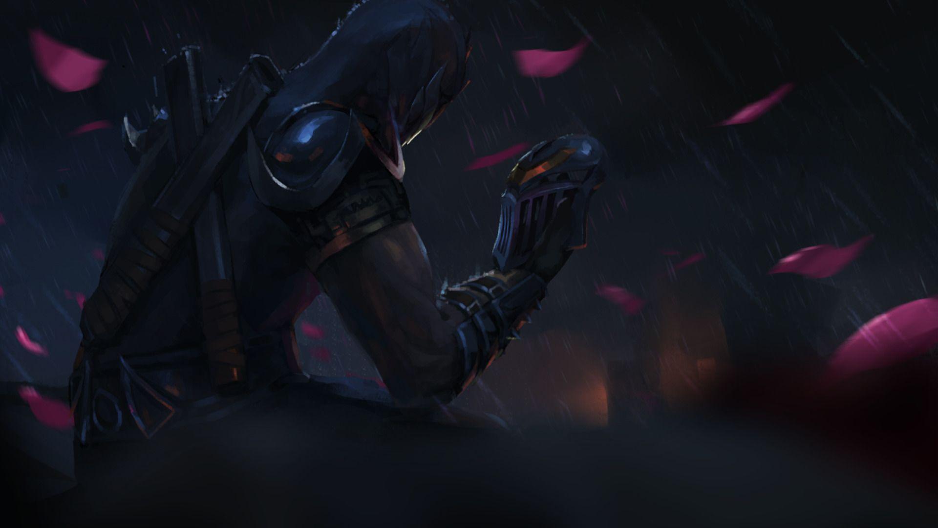 1920x1080 League Of Legends, Shen (League Of Legends), Zed (League Of Legends), Mask, Rose Wallpaper HD / Desktop and Mobile Background