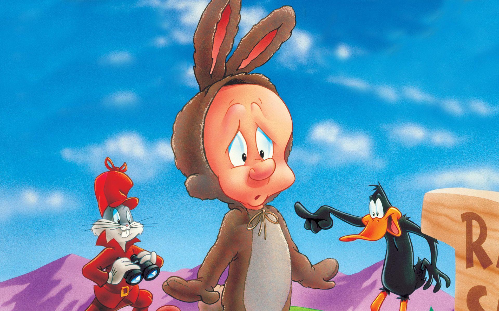 1920x1200 Elmer Fudd, Bugs Bunny and Daffy Duck, looney tunes, cartoon, cartoons wallpaper. Elmer Fudd, Bugs Bunny and Daff