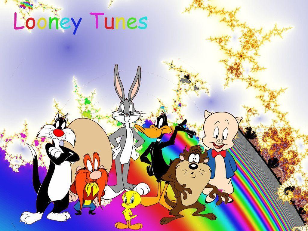 1024x768 Bugs Bunny And Elmer Fudd Looney Tunes Cartoons Desktop Wallpaper