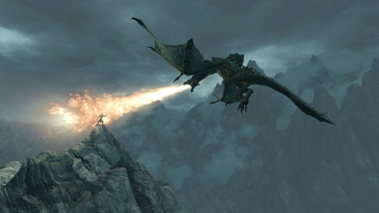 1245x700 ELDER SCROLLS fantasy action rpg skyrim fighting warrior artwork
