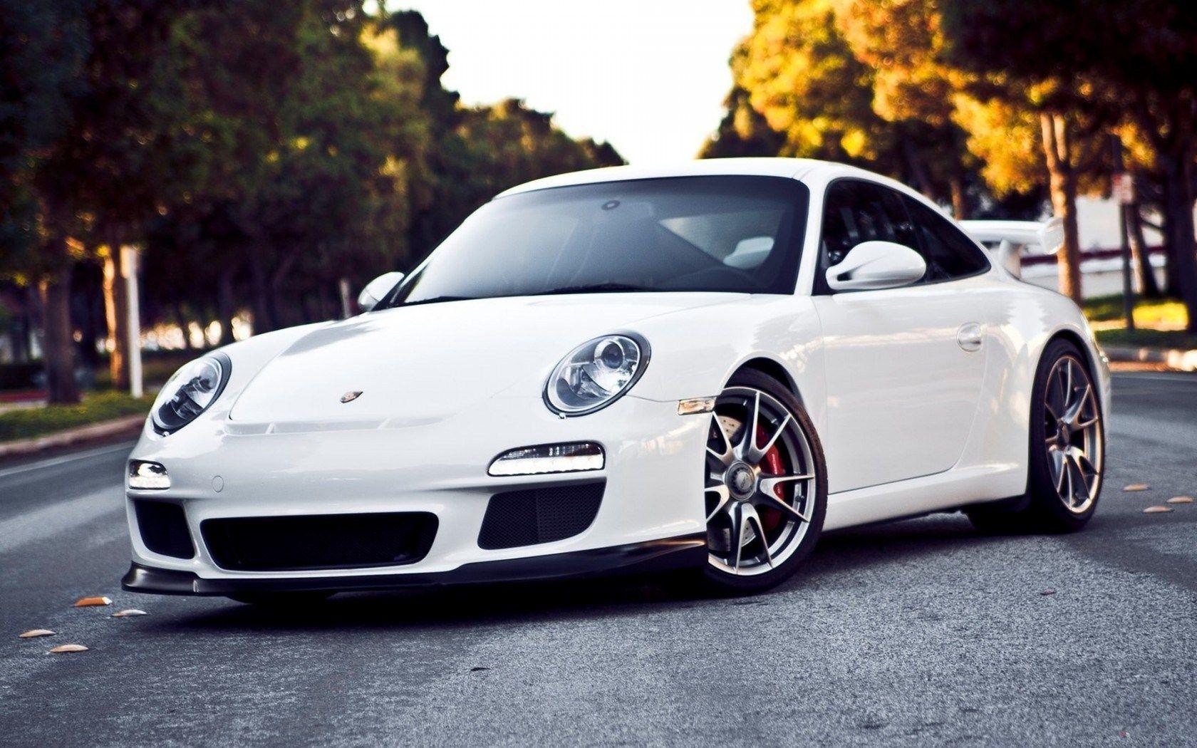 White j white porsche