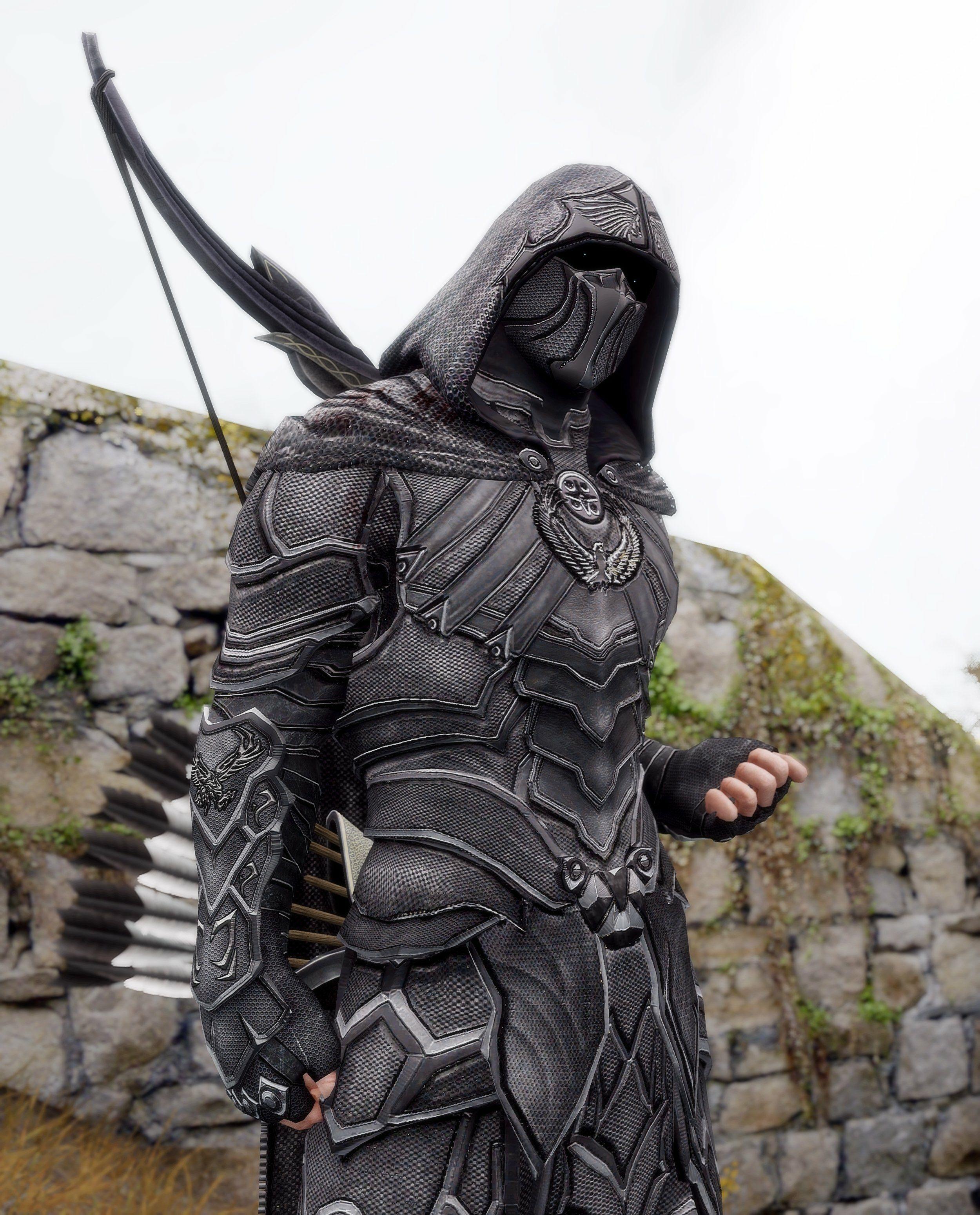 2500x3100 Stunning Skyrim Nightingale cosplay. Even the background looks