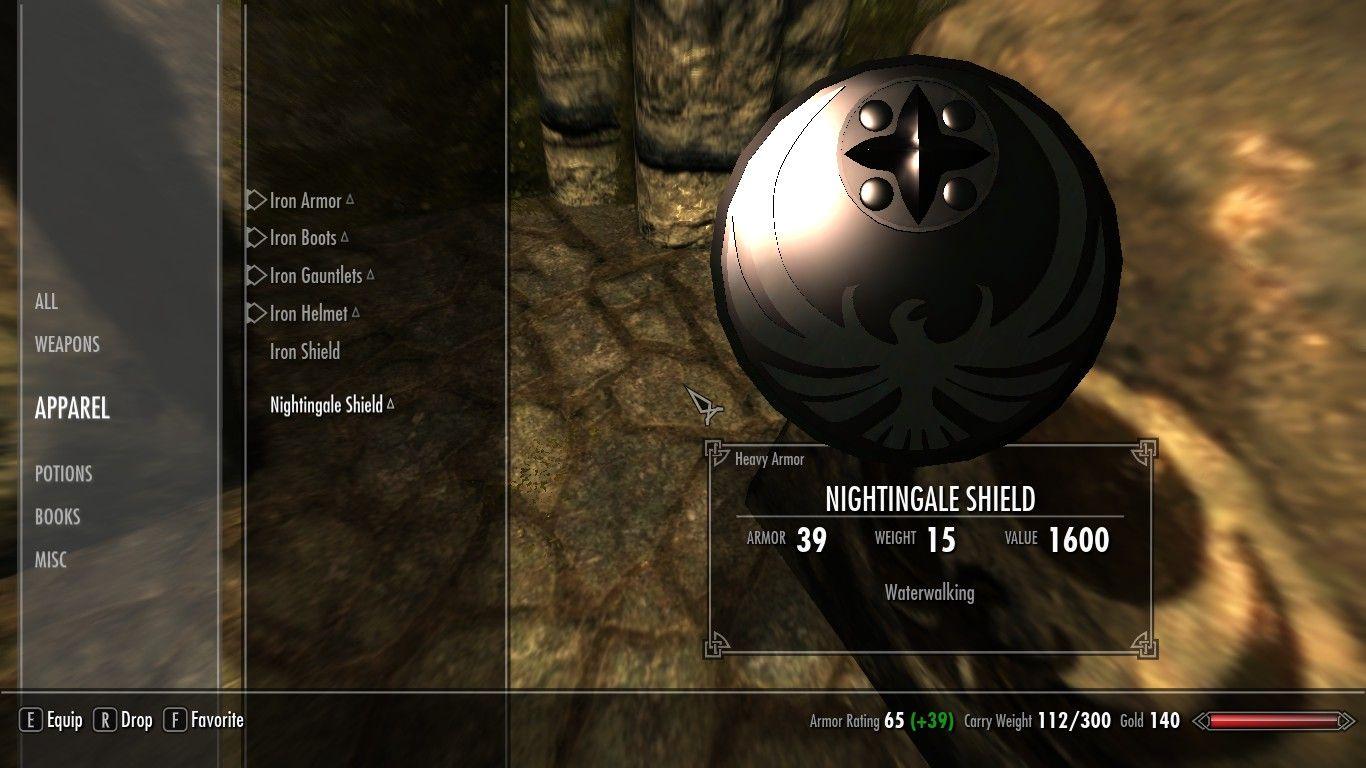 1366x768 New Nightingale Shield at Skyrim Nexus and community