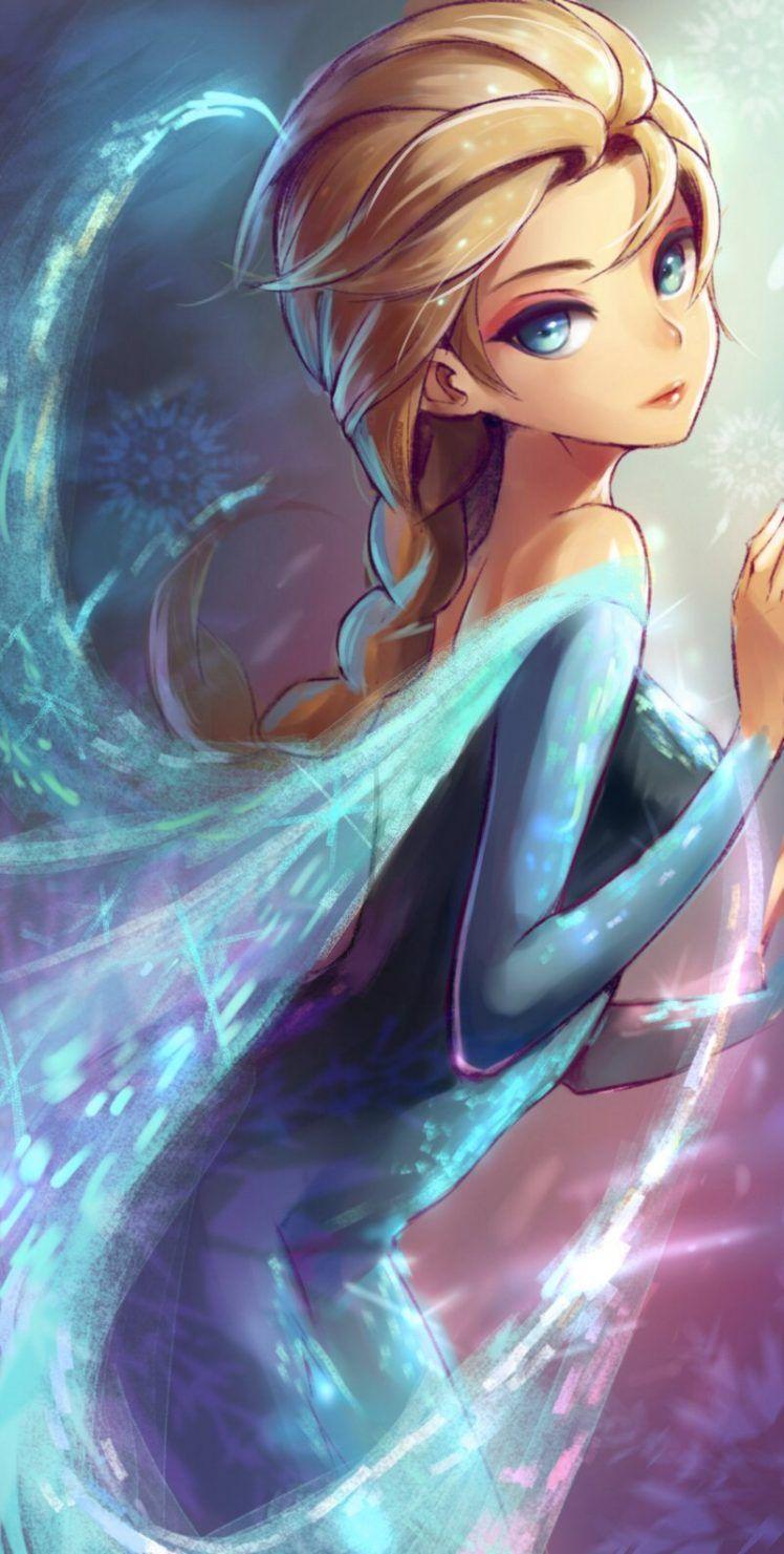 748x1481 Princess Elsa, Cartoon, Frozen (movie) Wallpaper HD / Desktop