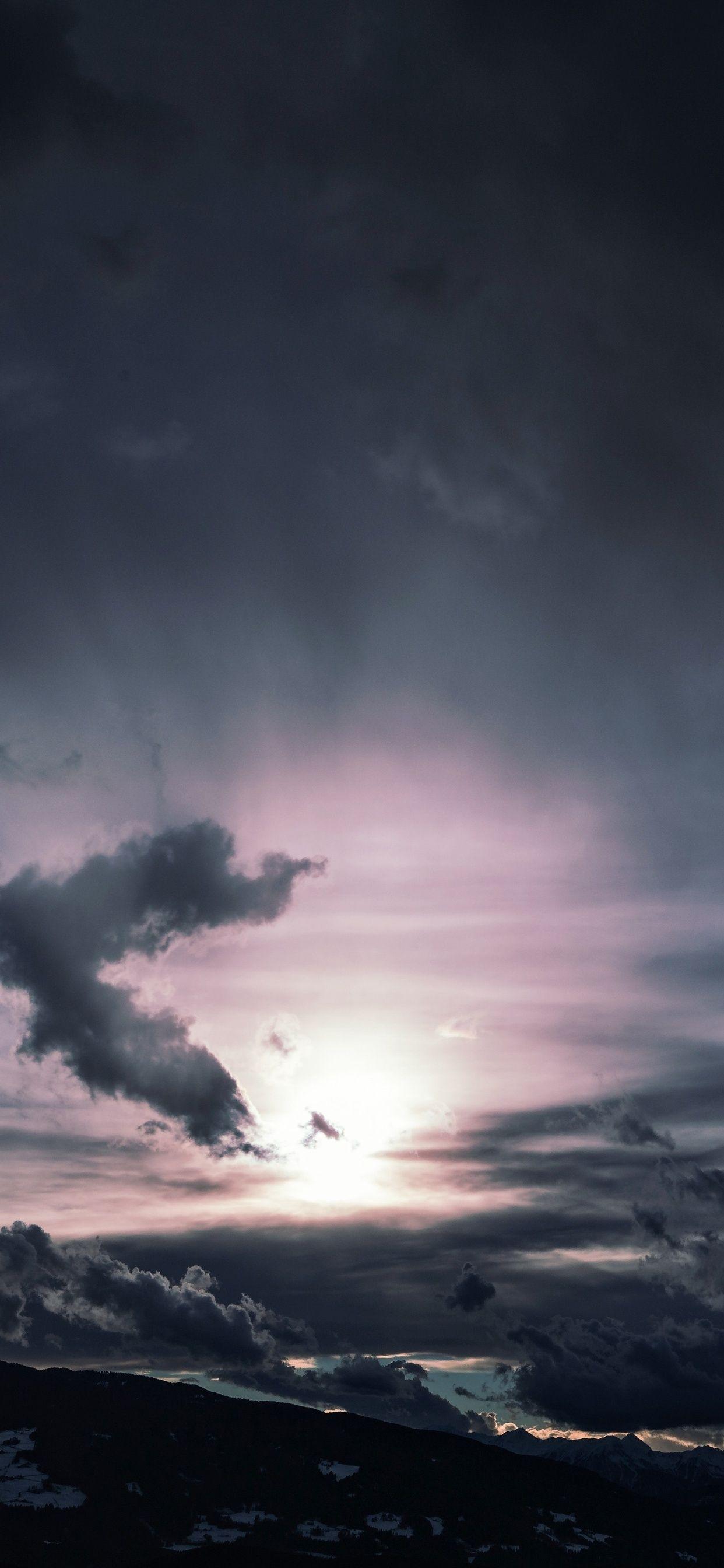 1242x2688 Dark Clouds Sky 5k iPhone XS MAX HD 4k Wallpaper