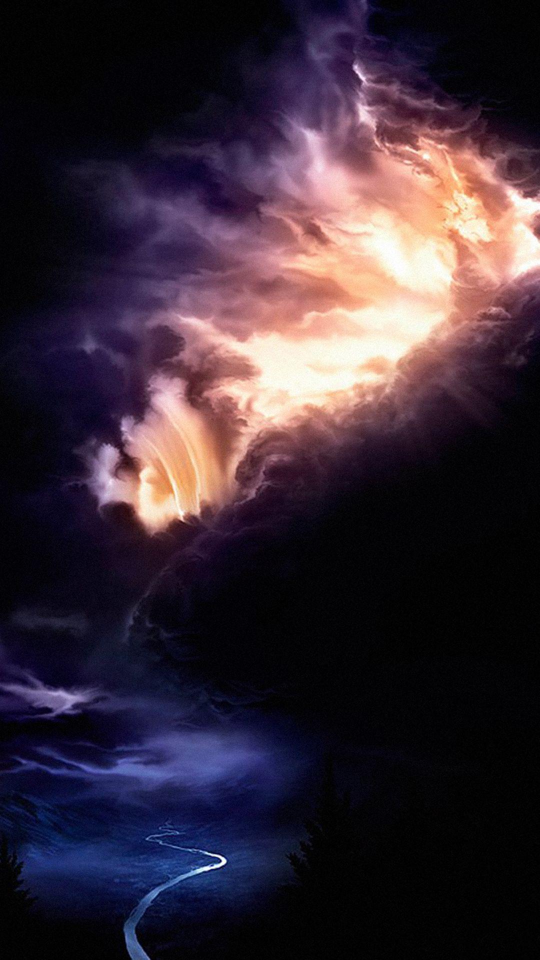 1080x1920 Dark Clouds iPhone Wallpaper