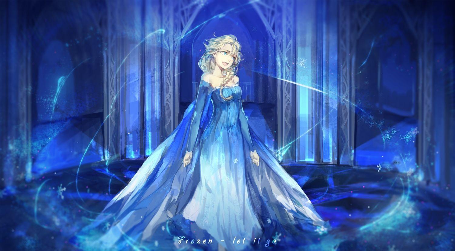 1500x827 blonde hair blue blue eyes braids dress elsa (frozen) frozen