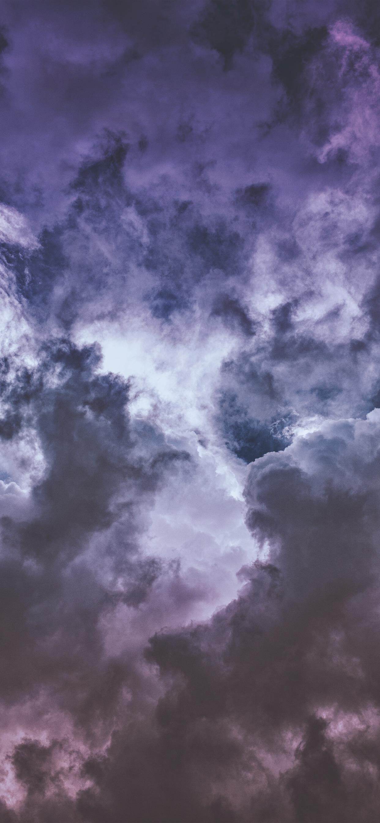 1242x2688 Wisteria clouds iPhone Wallpaper Free Download
