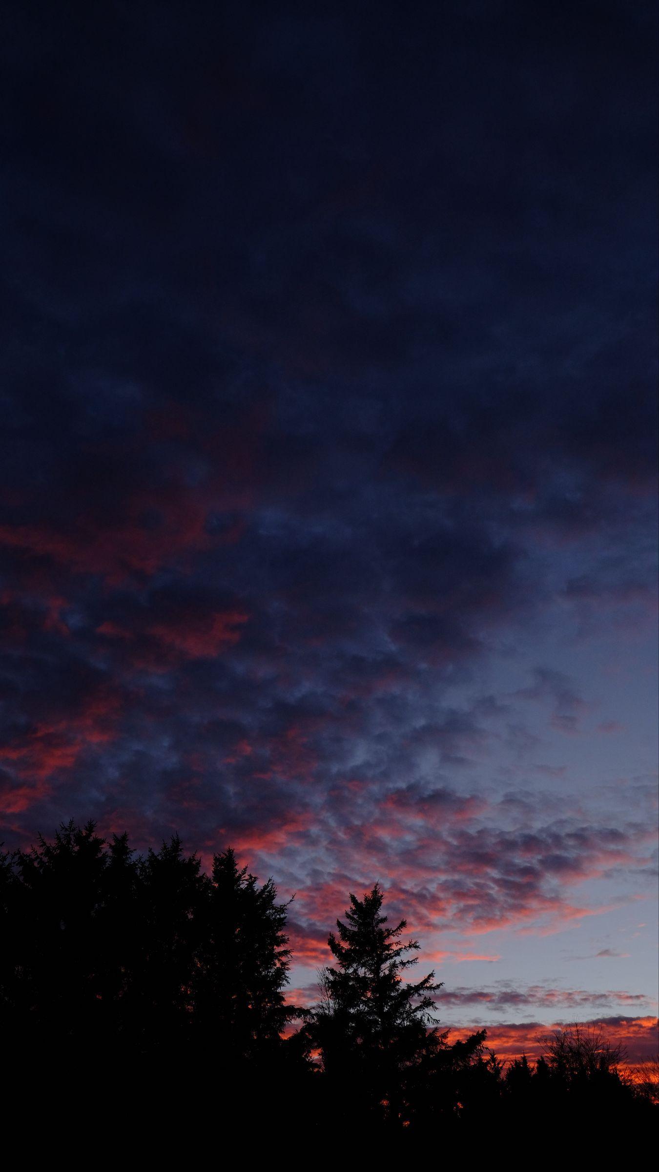 1350x2400 Download wallpaper 1350x2400 sunset, clouds, night, dark, horizon