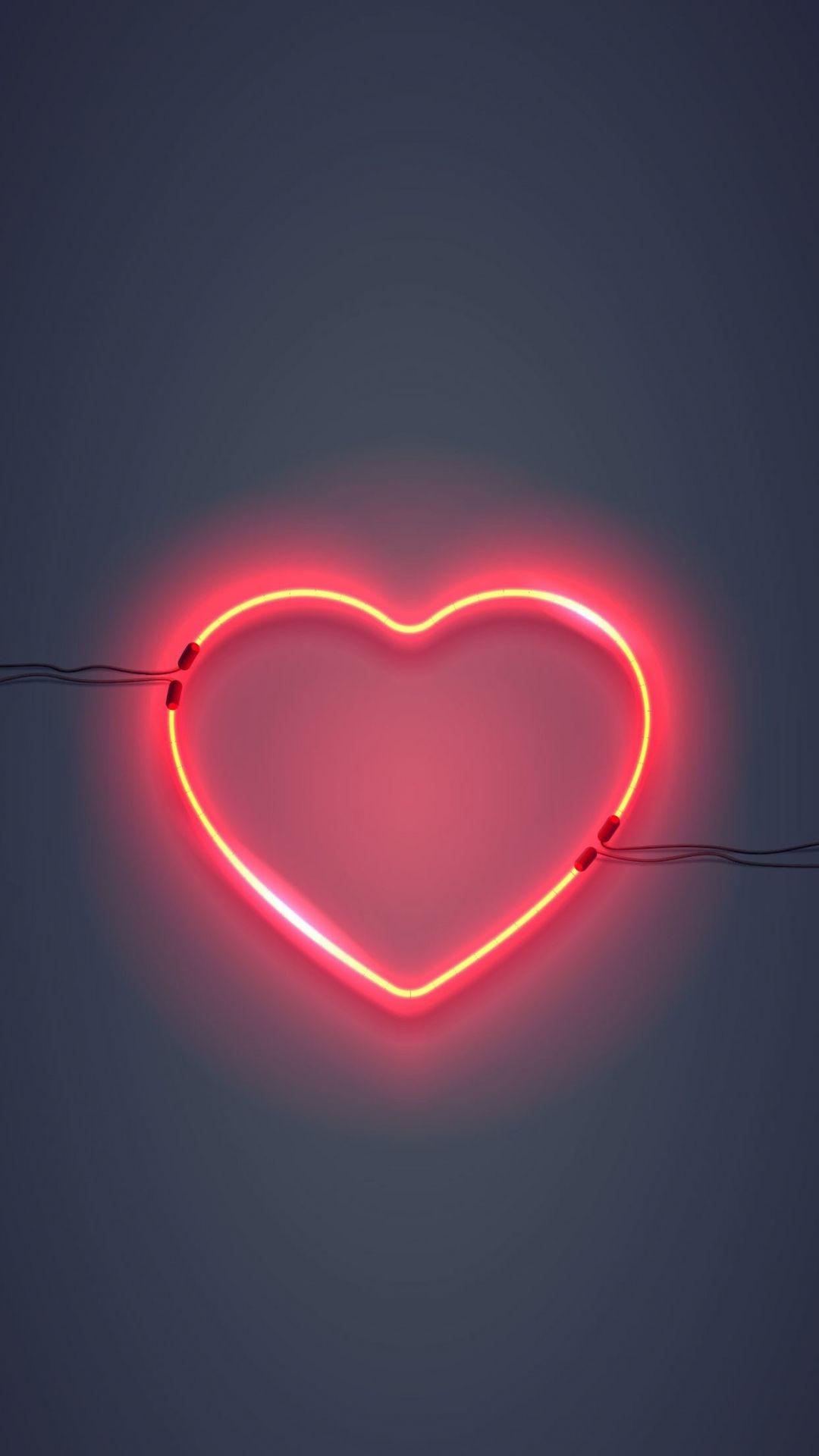 1080x1920 Free download Cute Heart Wallpaper for iPhone - 1242x2688