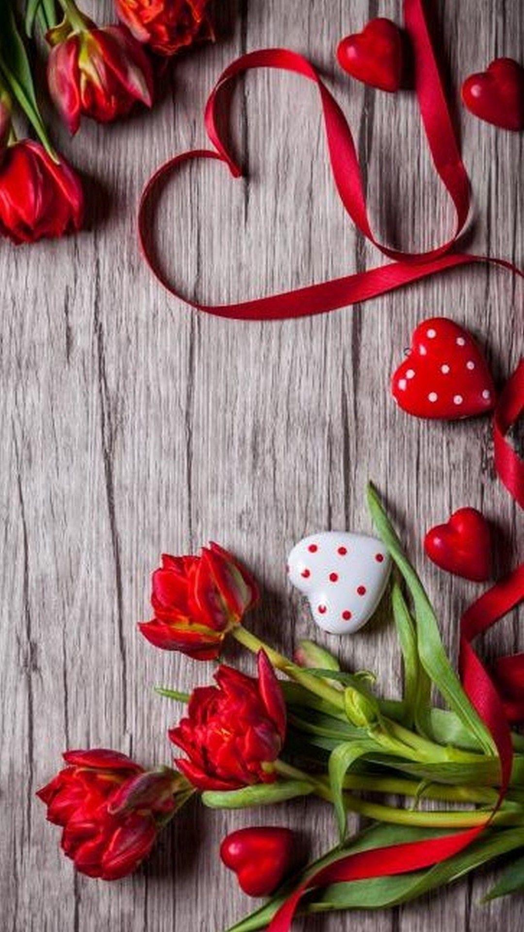 1080x1920 Rose and heart