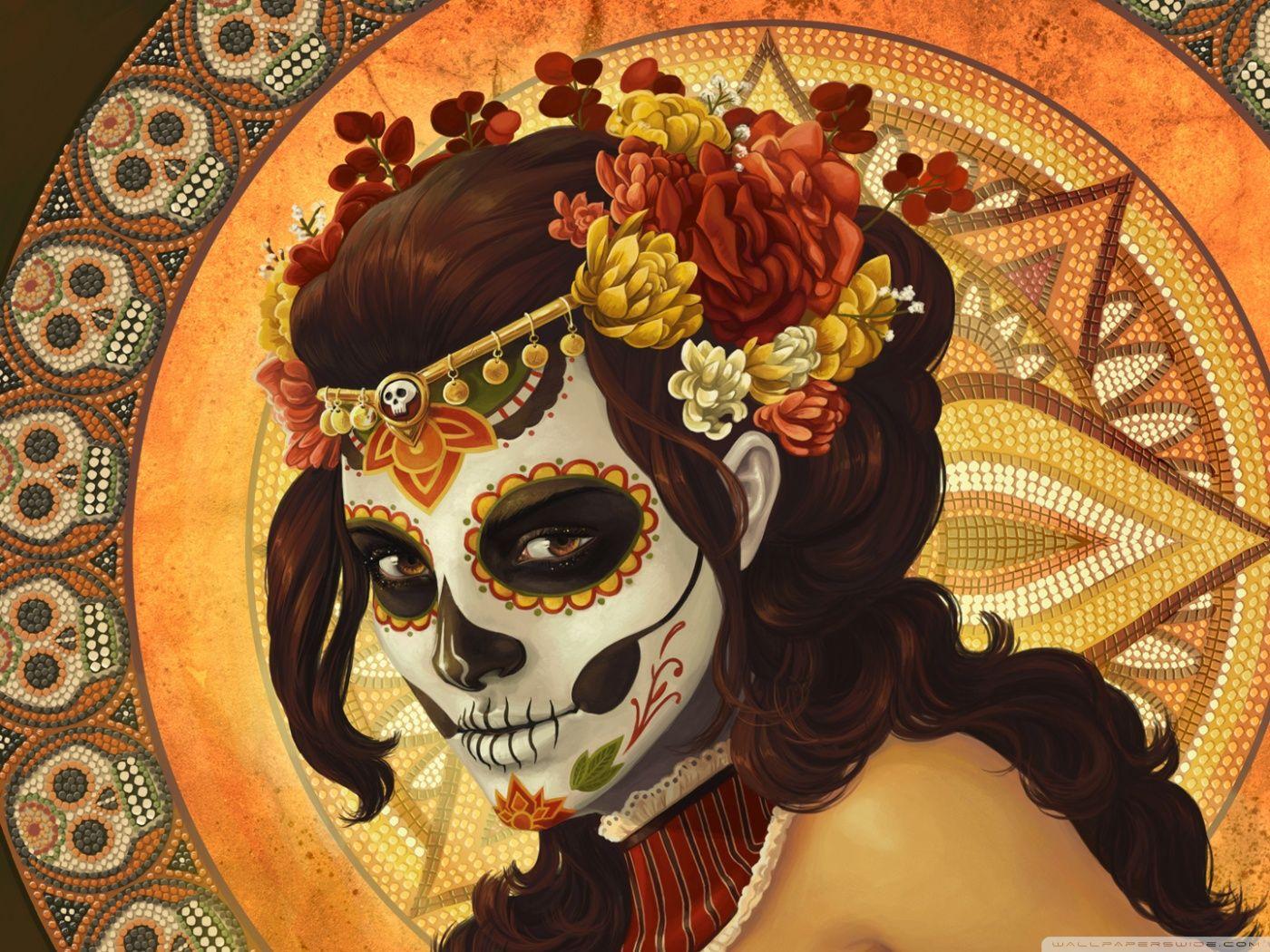 1400x1050 Ancient Girl Painting Ultra HD Desktop Background Wallpaper for 4K