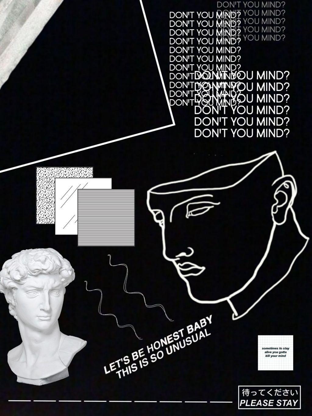 1024x1363 Aesthetic Tumblr Wallpaper Black And White Picture