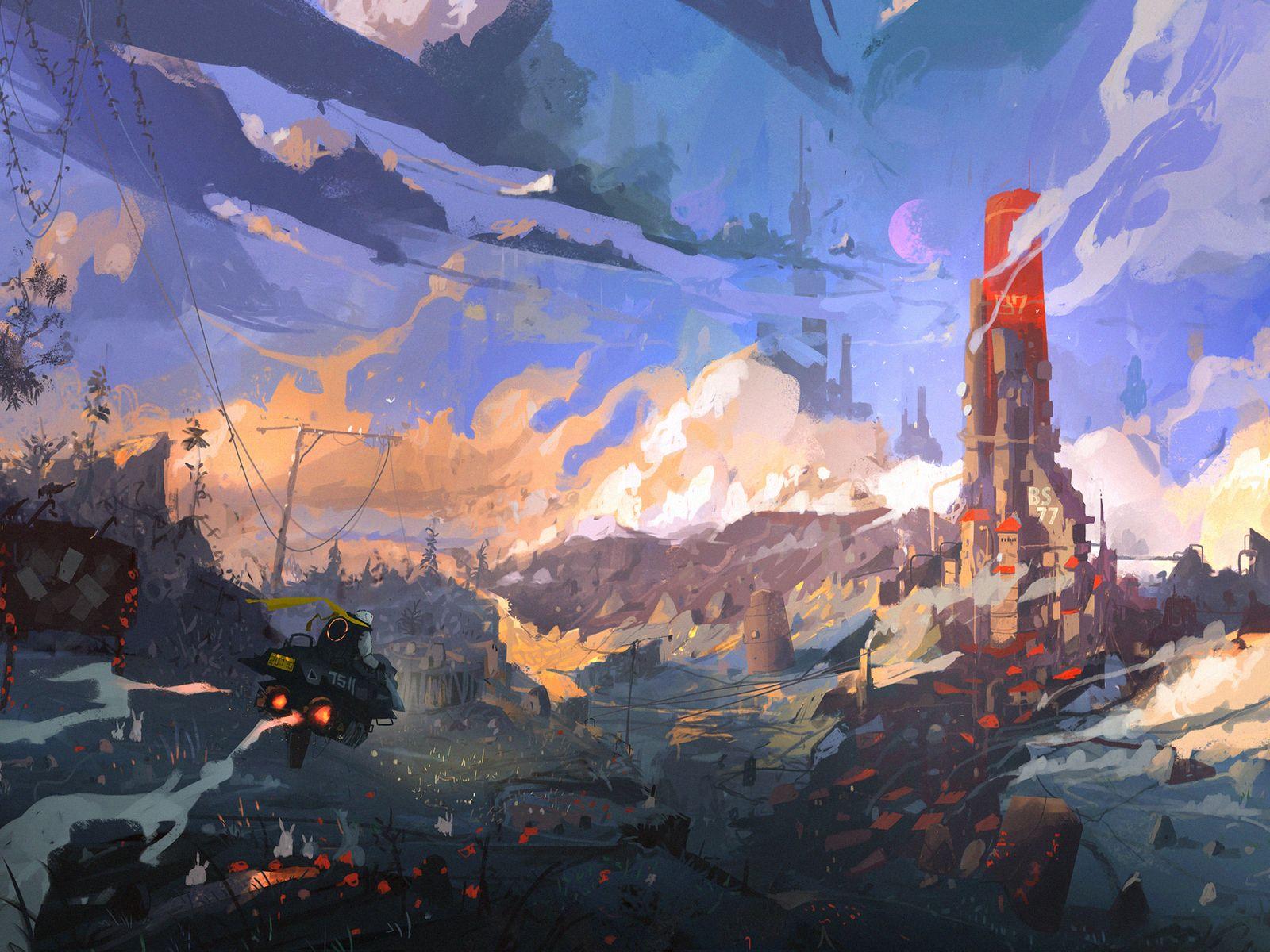 1600x1200 Rabbits Carrotland Science Fiction 1600x1200 Resolution