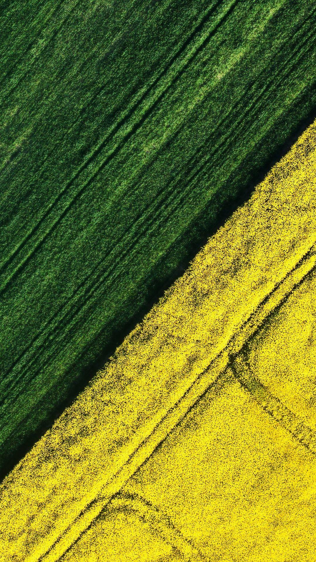 1080x1920 Farms, aerial view, landscape, green and yellow, 1080x1920