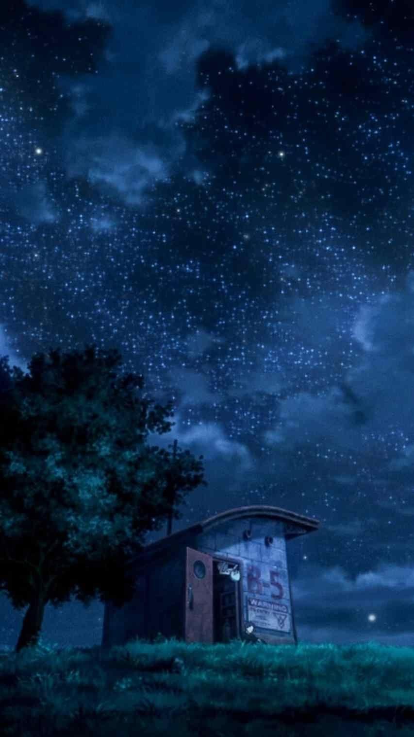 night anime scenery