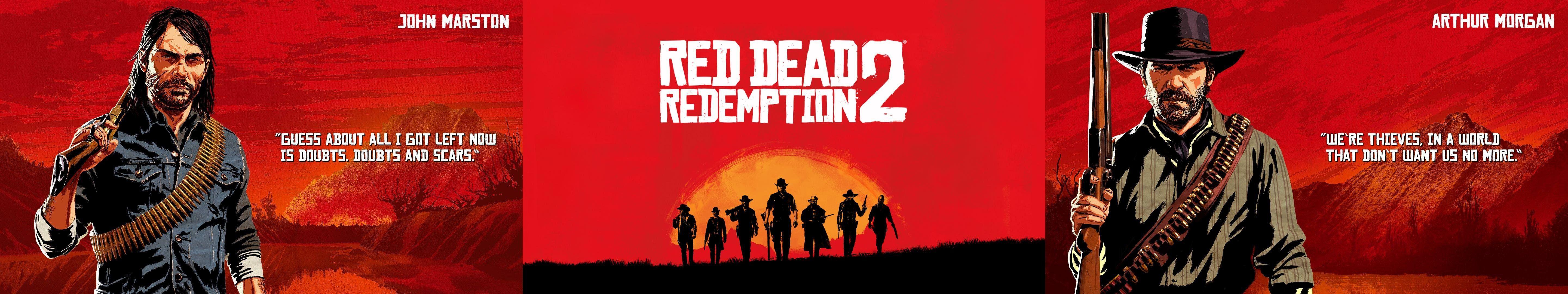 5760x1080 Red Dead Redemption Triple Monitor 4K wallpaper