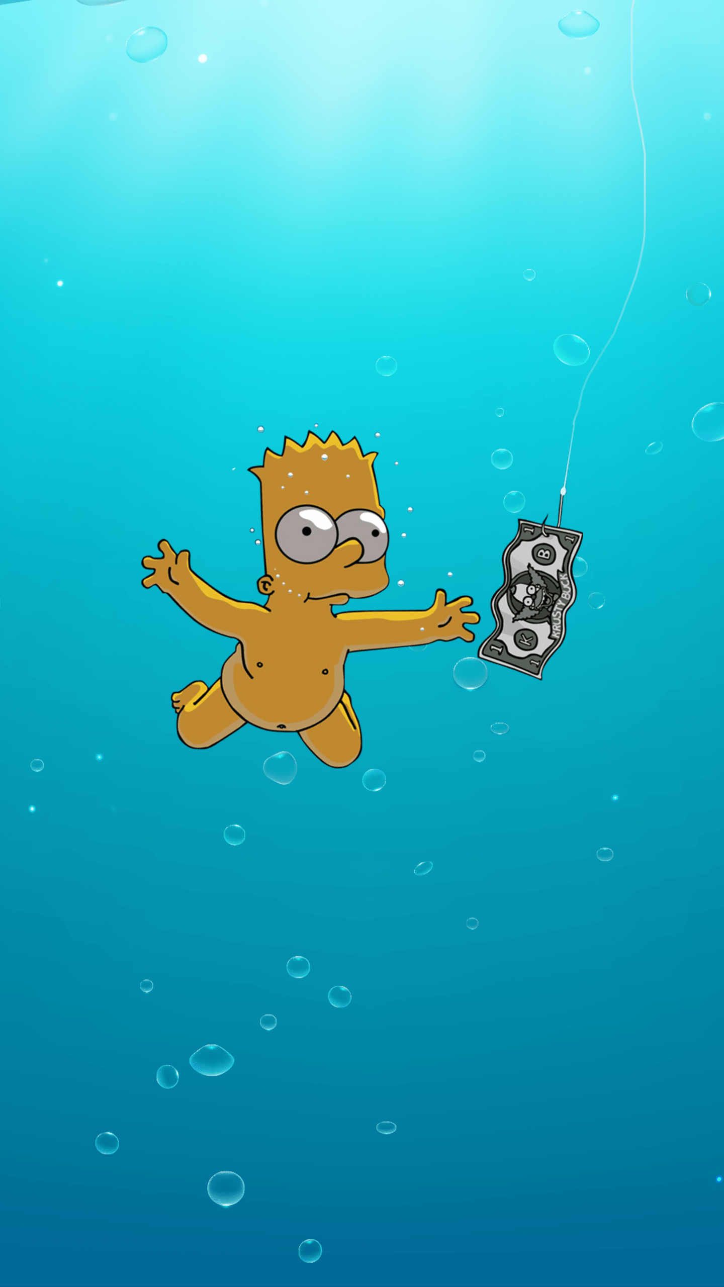 1440x2560 iPhone wallpaper blue Nevermind Style. iPhone Wallpaper