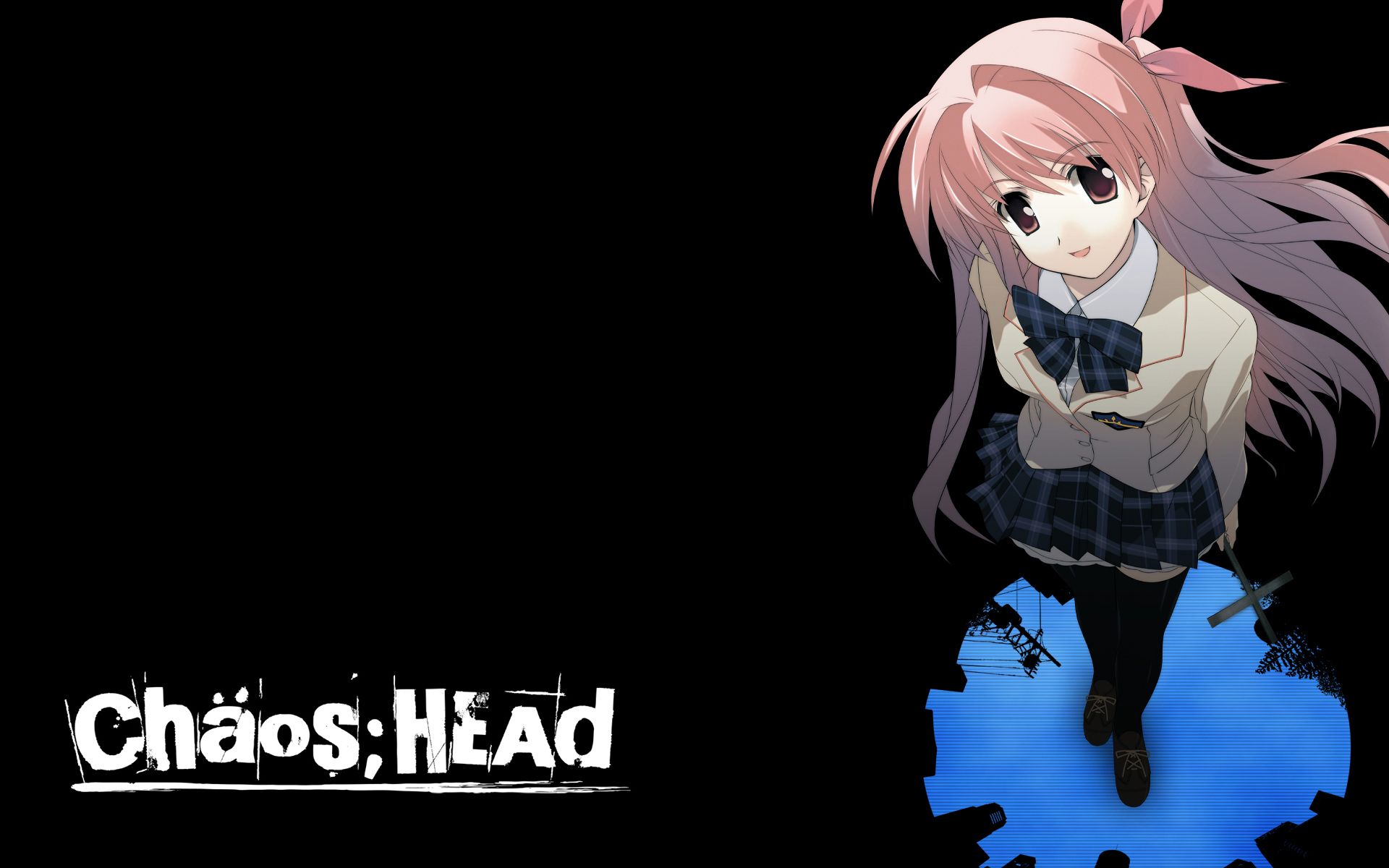 1920x1200 Chaos;Head Anime HD Wallpaper: Mystical Girl in Shadowsx1200