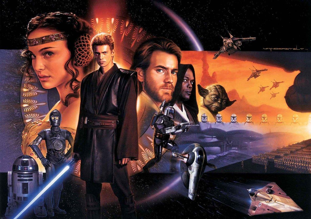 1300x913 Star Wars Phantom Menace Wall Paper Mural