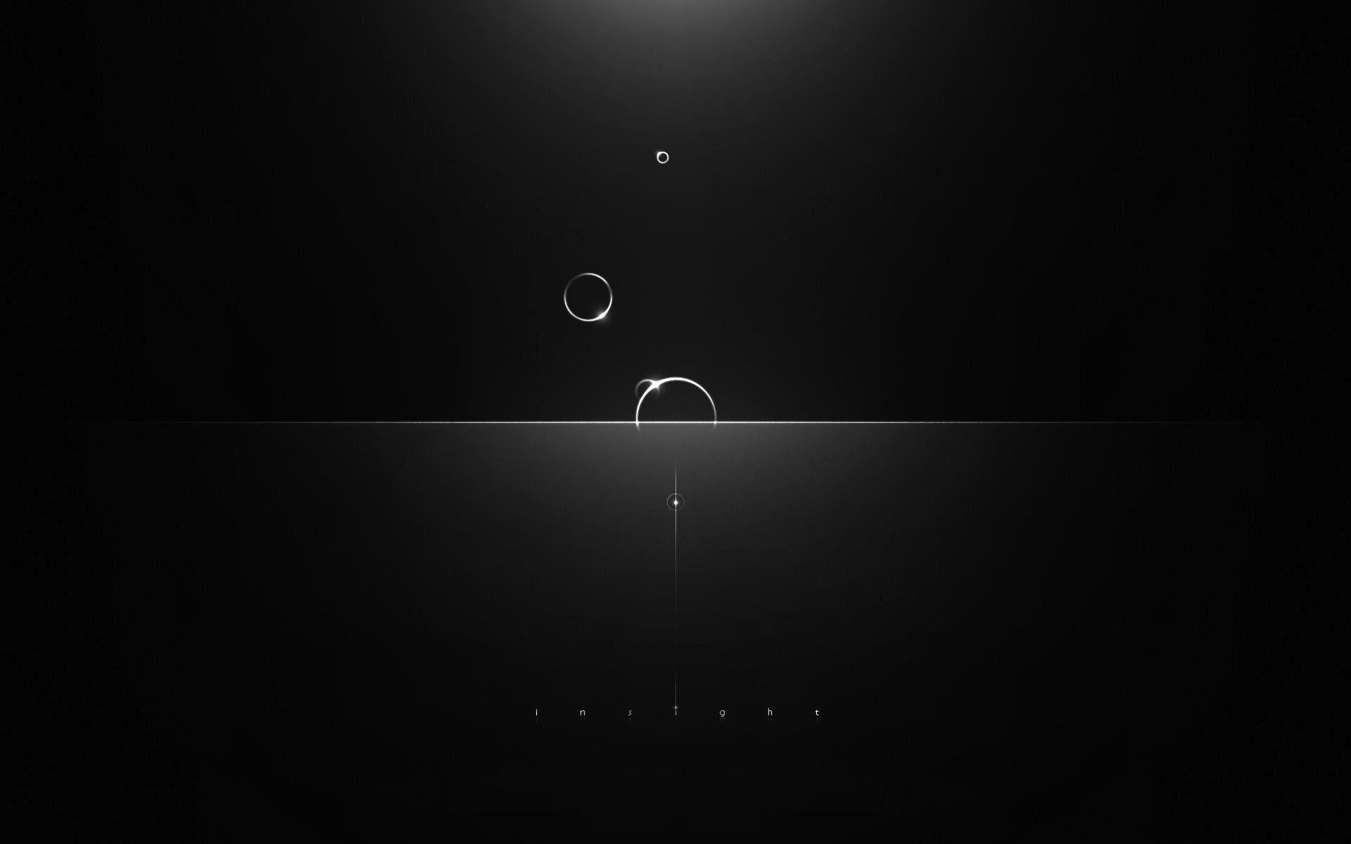 1920x1200 Gray minimalism circles reflections light dark wallpaperx1200