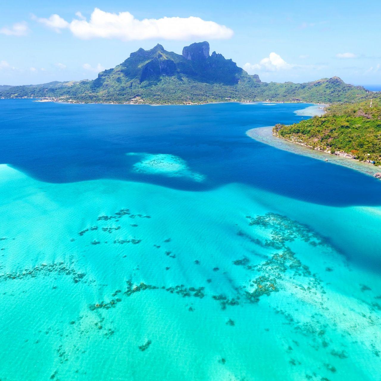1280x1280 Download Bora Bora, 4k, HD Wallpaper, France, Best Beaches In