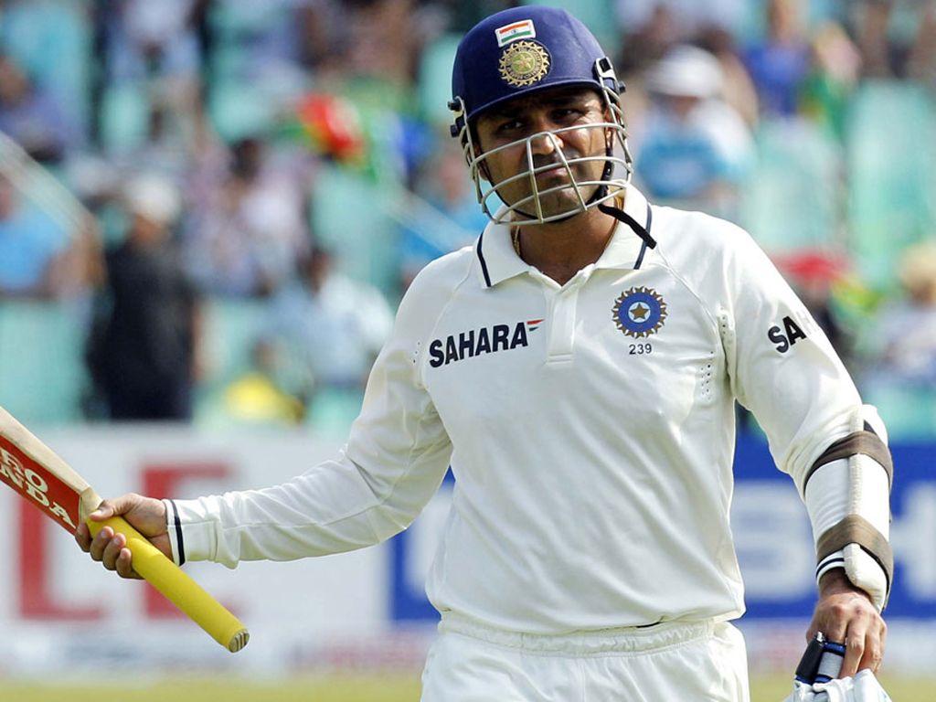 1024x768 Craze For Sports: Virender Sehwag Wallpaper