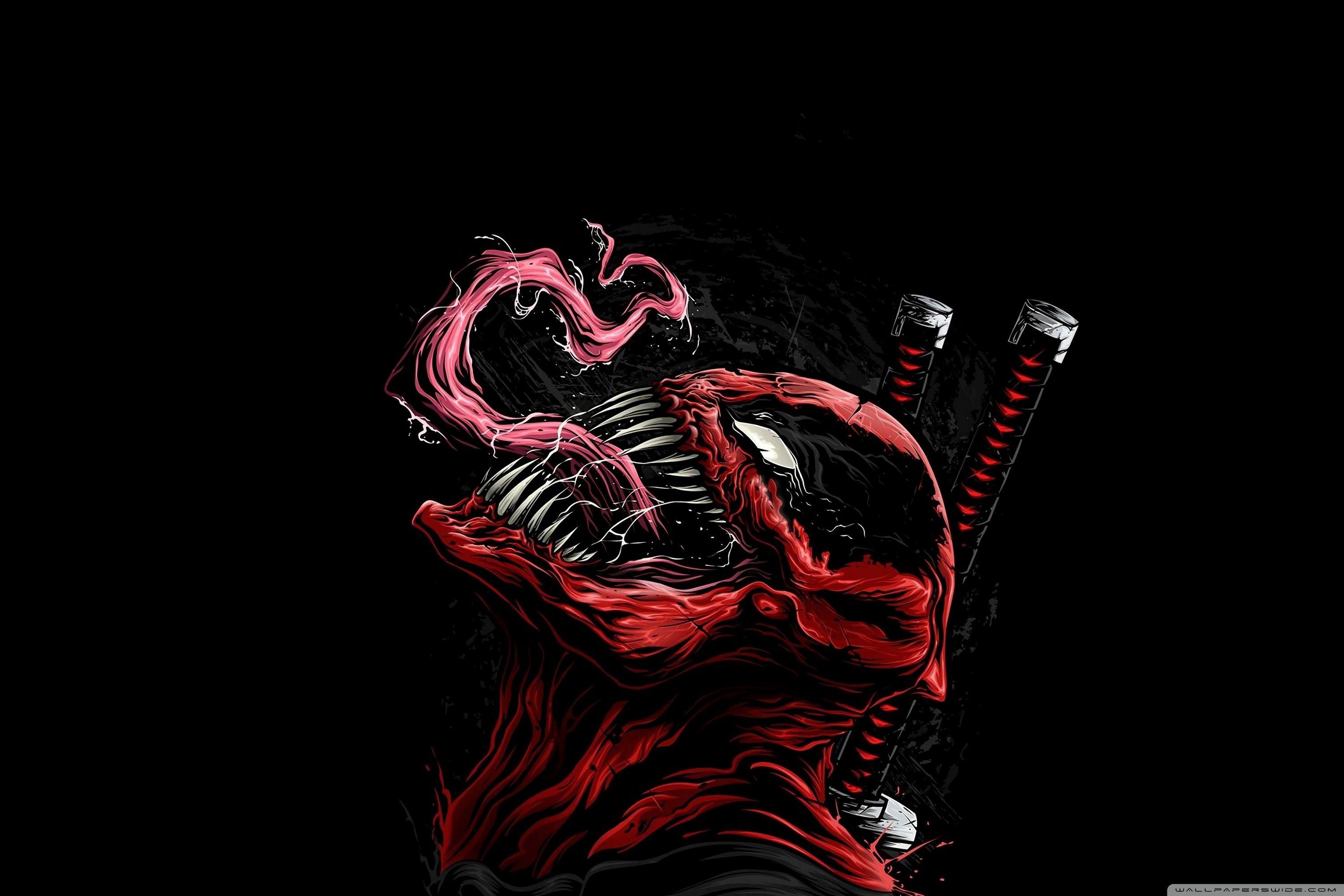 3000x2000 Deadpool Venom Illustration Artwork Comics Ultra HD Desktop